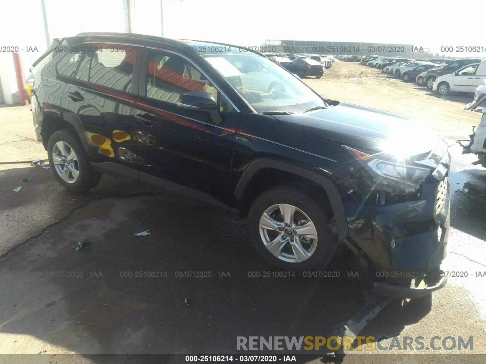 1 Photograph of a damaged car JTMW1RFV1KD506480 TOYOTA RAV4 2019