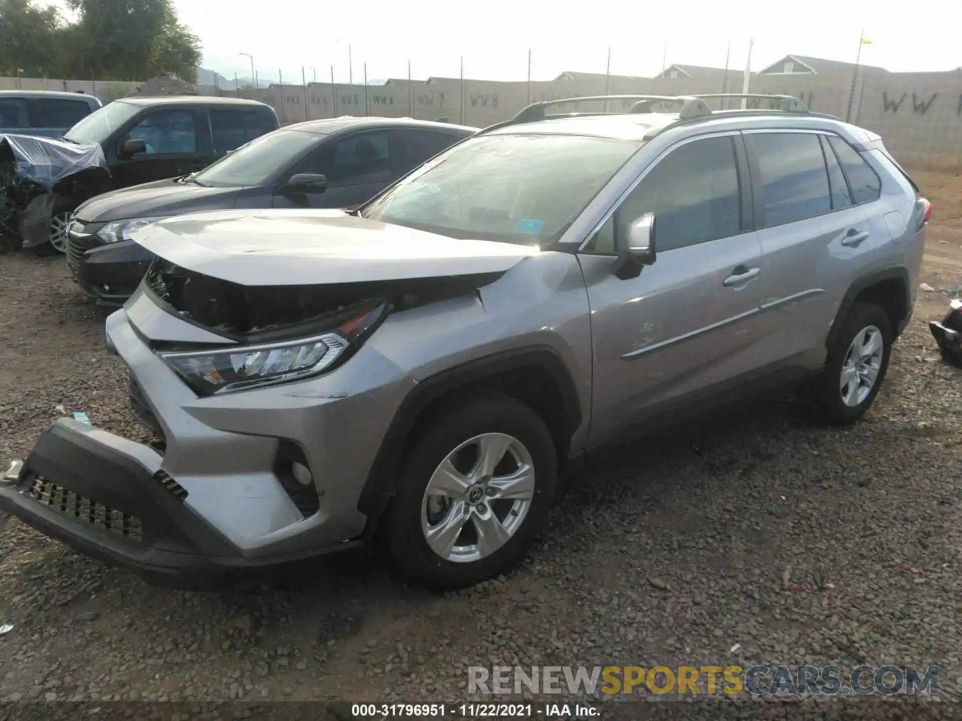 2 Photograph of a damaged car JTMW1RFV1KD506852 TOYOTA RAV4 2019