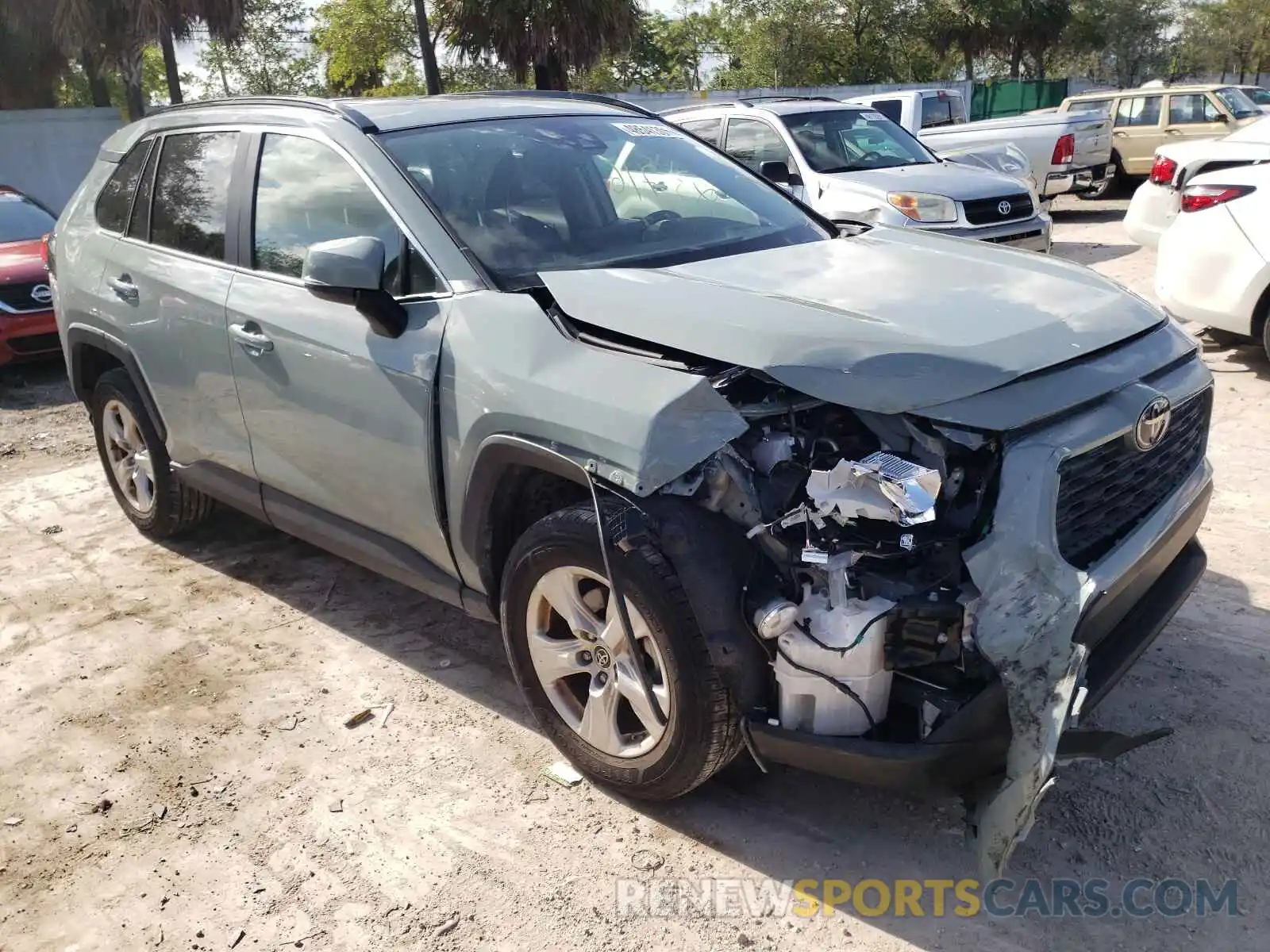 1 Photograph of a damaged car JTMW1RFV1KD507094 TOYOTA RAV4 2019