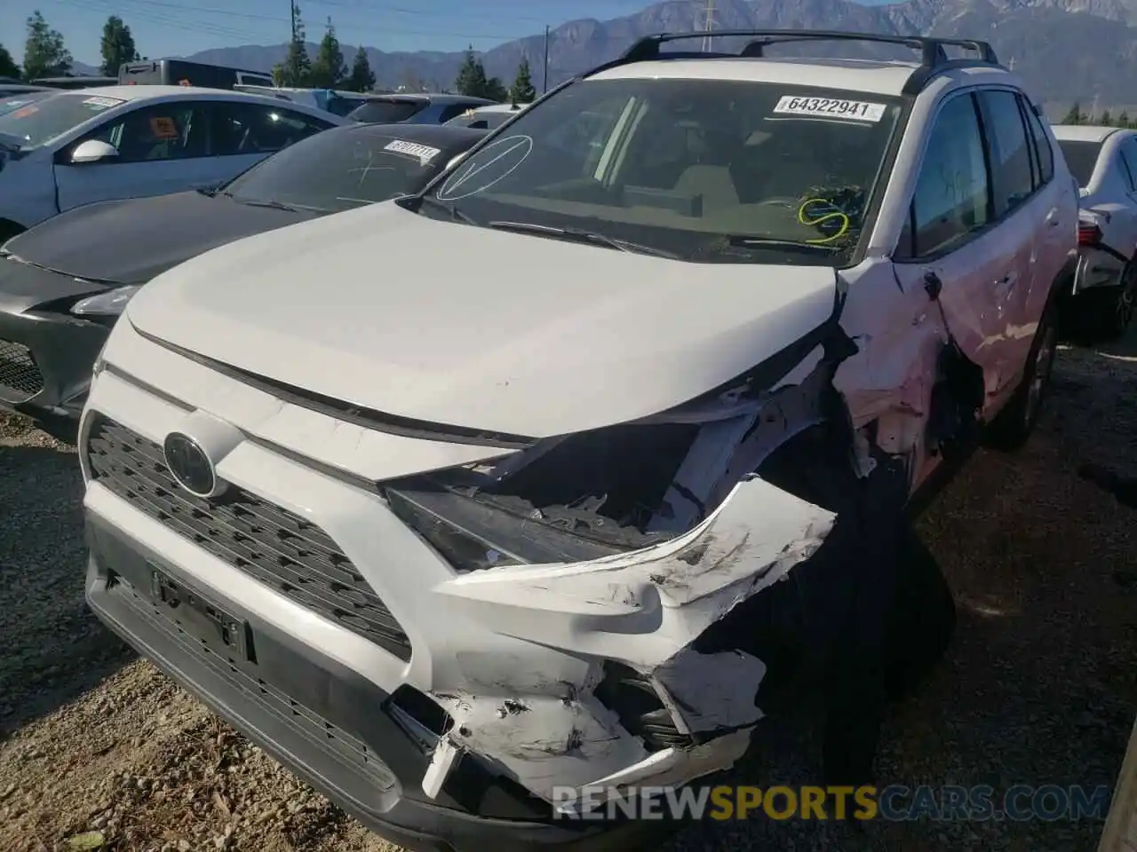 2 Photograph of a damaged car JTMW1RFV1KD510044 TOYOTA RAV4 2019