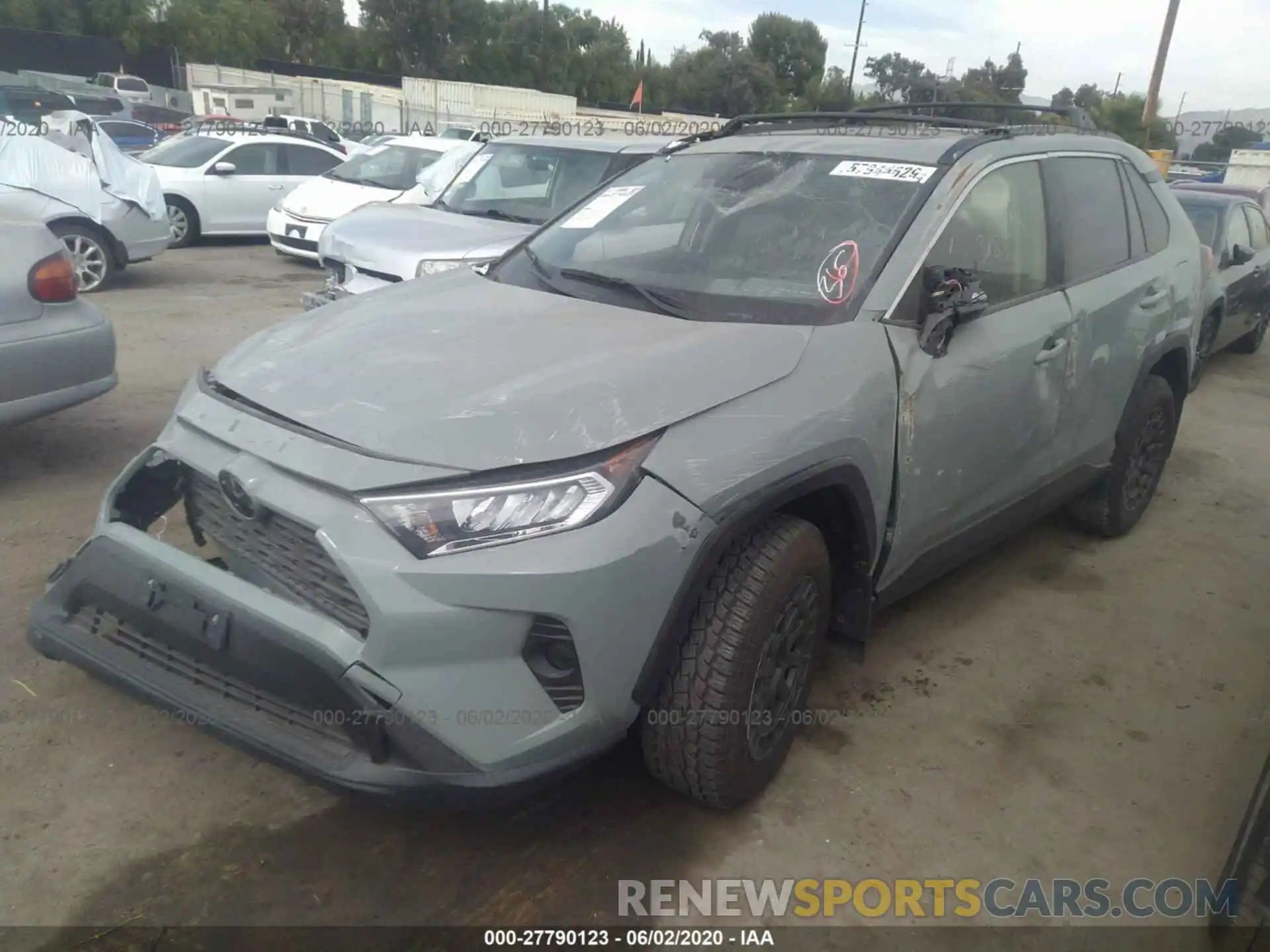 2 Фотография поврежденного автомобиля JTMW1RFV1KJ005395 TOYOTA RAV4 2019