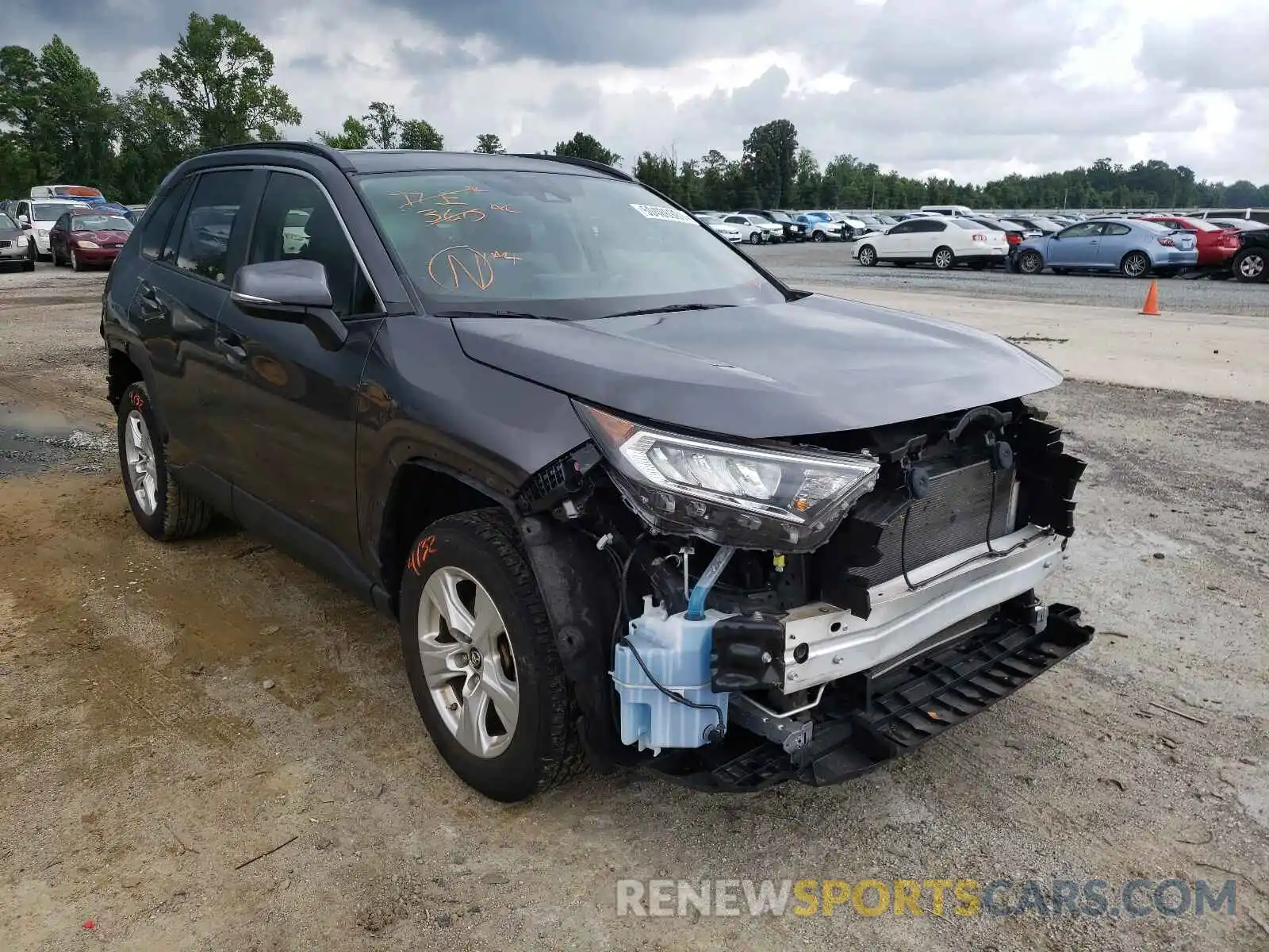 1 Photograph of a damaged car JTMW1RFV1KJ009365 TOYOTA RAV4 2019