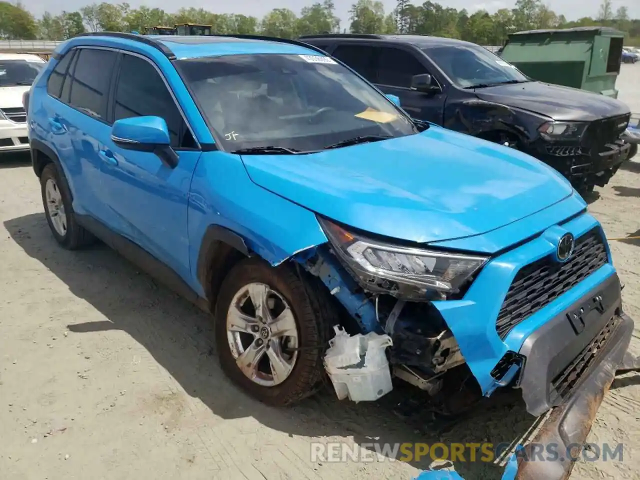 1 Photograph of a damaged car JTMW1RFV1KJ010015 TOYOTA RAV4 2019