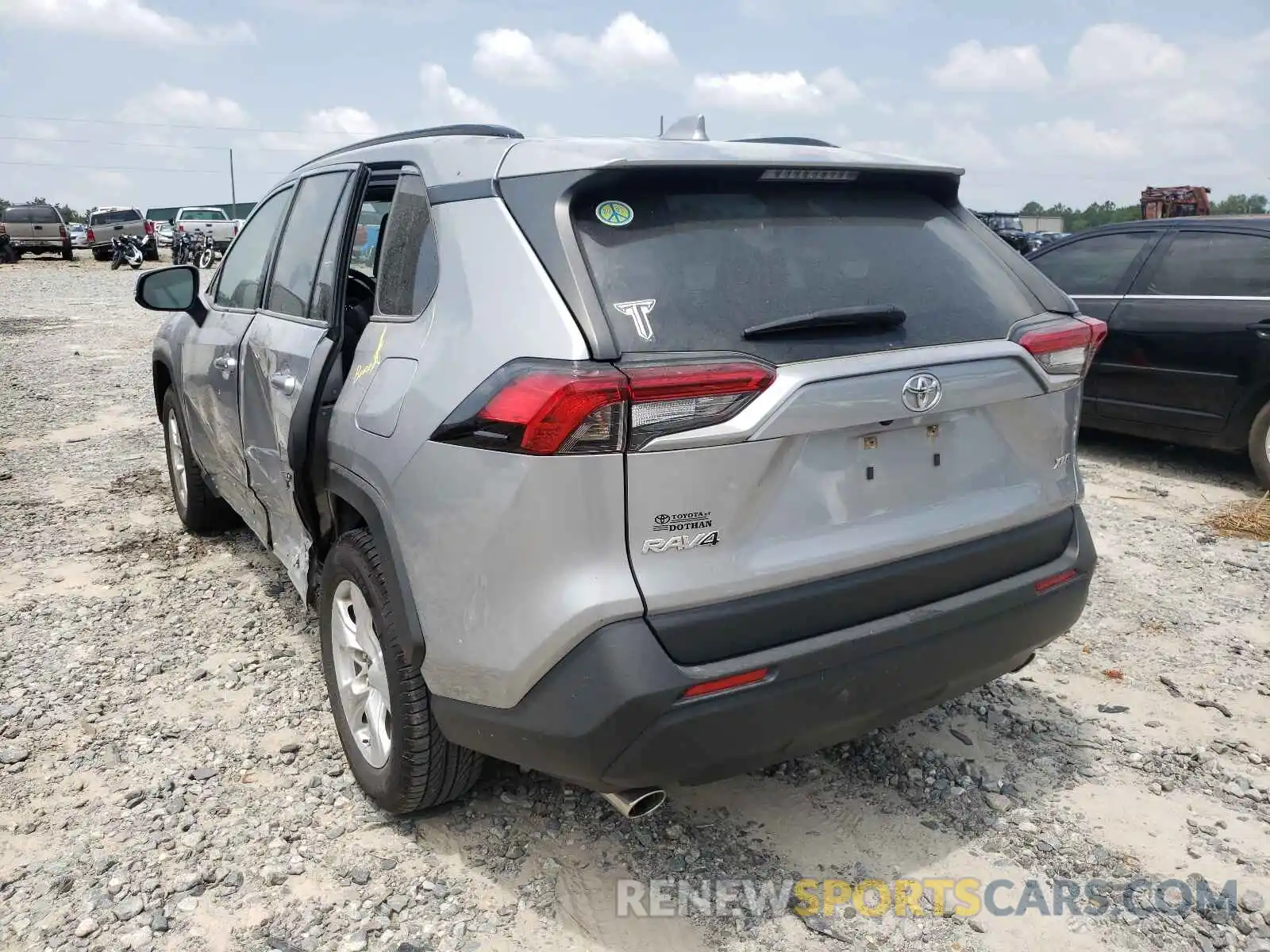 3 Photograph of a damaged car JTMW1RFV2KD002097 TOYOTA RAV4 2019