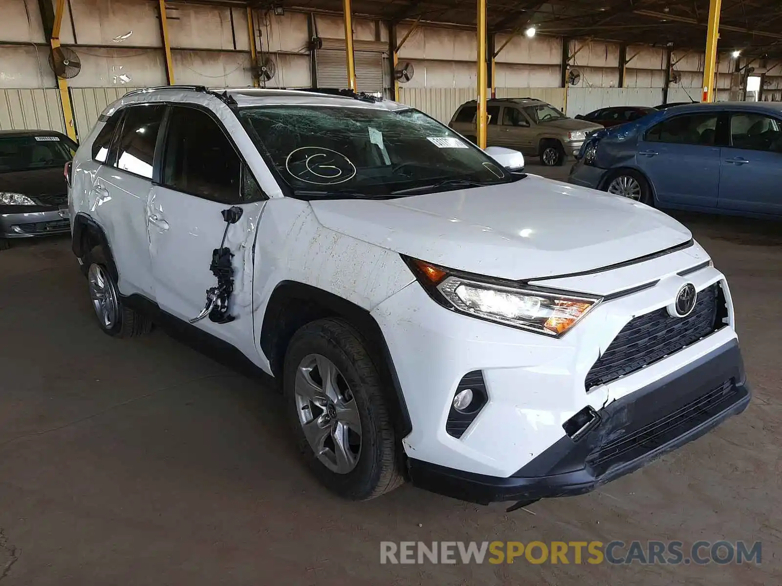 1 Photograph of a damaged car JTMW1RFV2KD002228 TOYOTA RAV4 2019