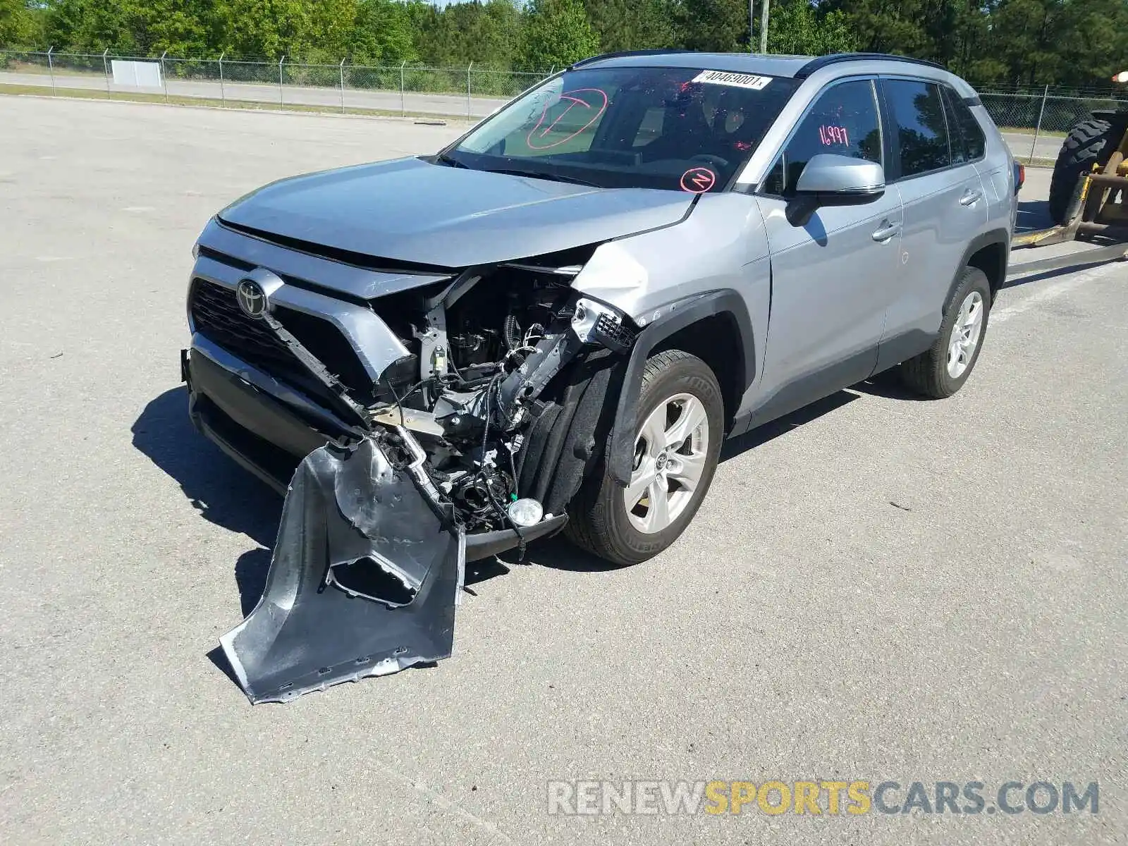 2 Photograph of a damaged car JTMW1RFV2KD005744 TOYOTA RAV4 2019
