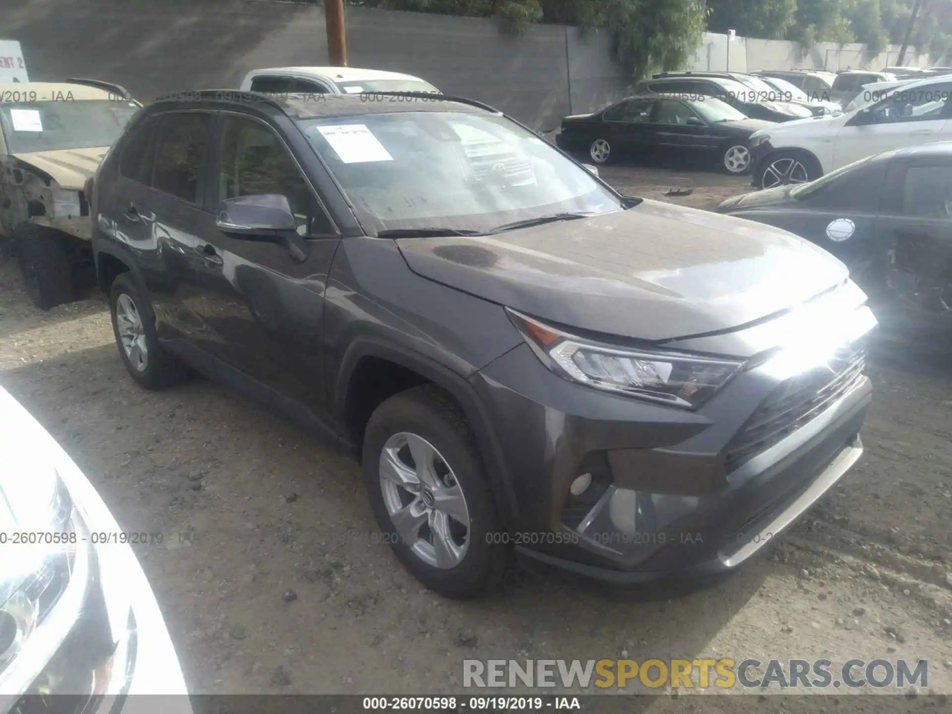 1 Photograph of a damaged car JTMW1RFV2KD007588 TOYOTA RAV4 2019