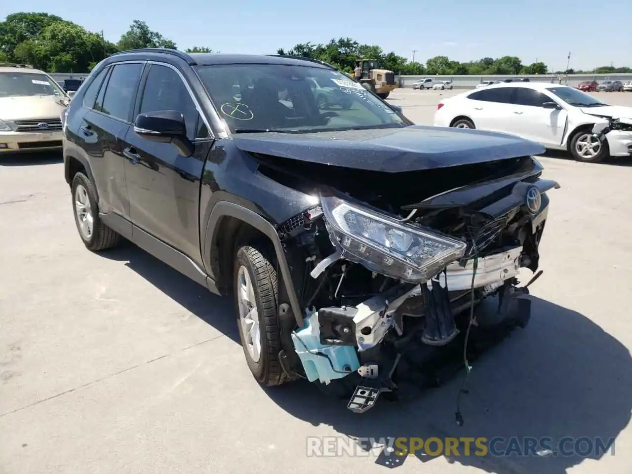 1 Photograph of a damaged car JTMW1RFV2KD007980 TOYOTA RAV4 2019