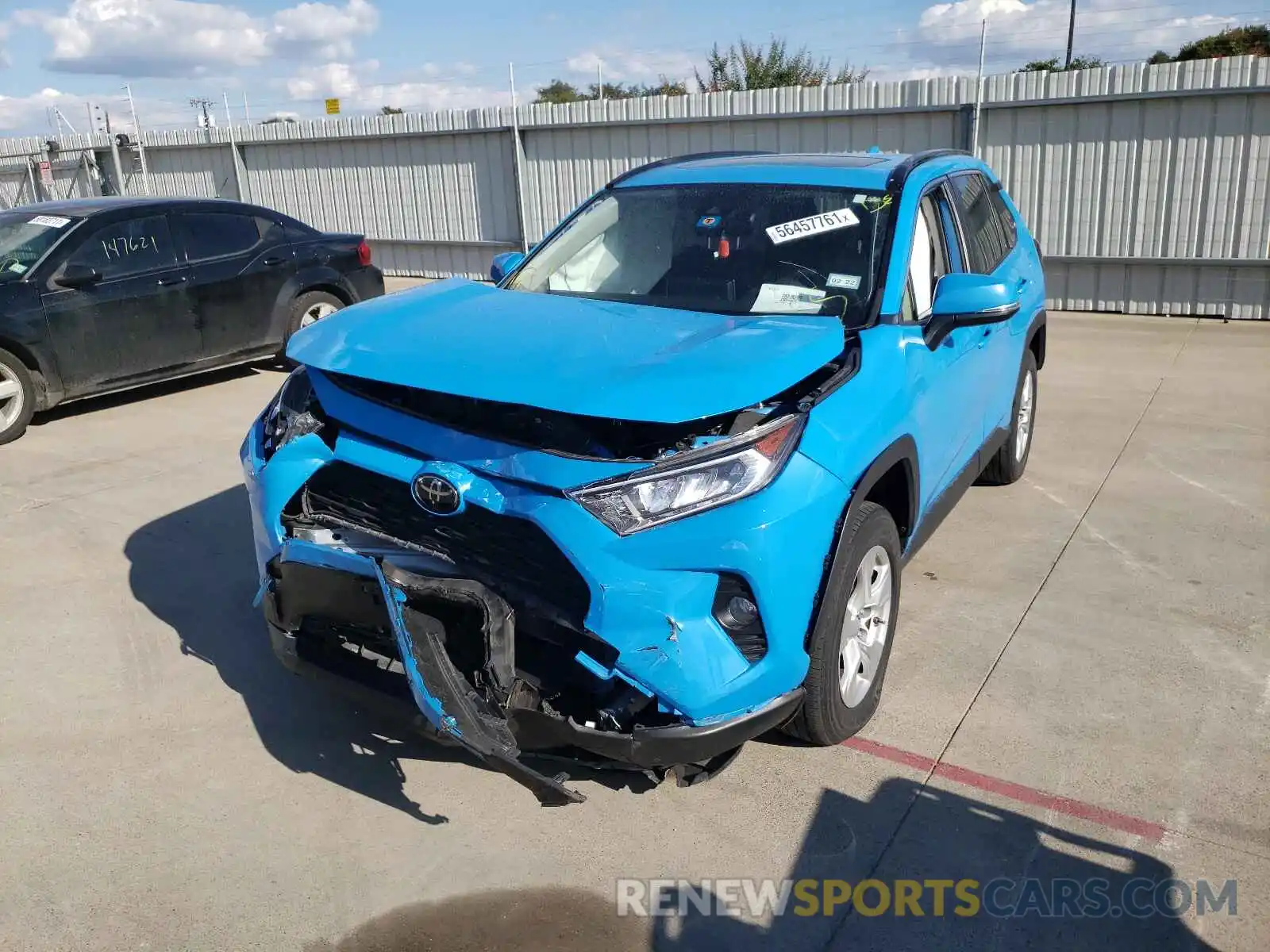 2 Photograph of a damaged car JTMW1RFV2KD009650 TOYOTA RAV4 2019