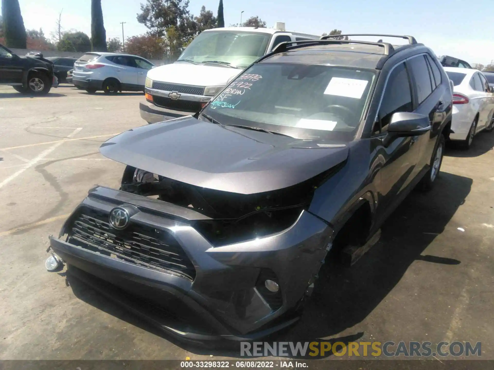 2 Photograph of a damaged car JTMW1RFV2KD010135 TOYOTA RAV4 2019