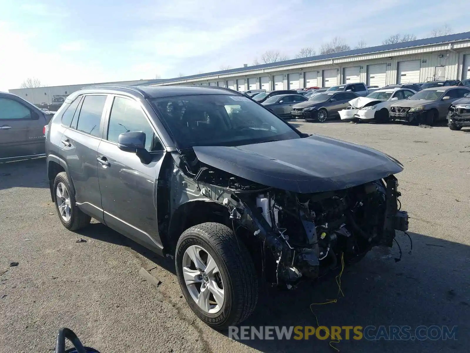 1 Photograph of a damaged car JTMW1RFV2KD010426 TOYOTA RAV4 2019