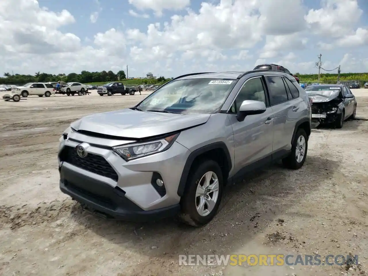 2 Photograph of a damaged car JTMW1RFV2KD013214 TOYOTA RAV4 2019