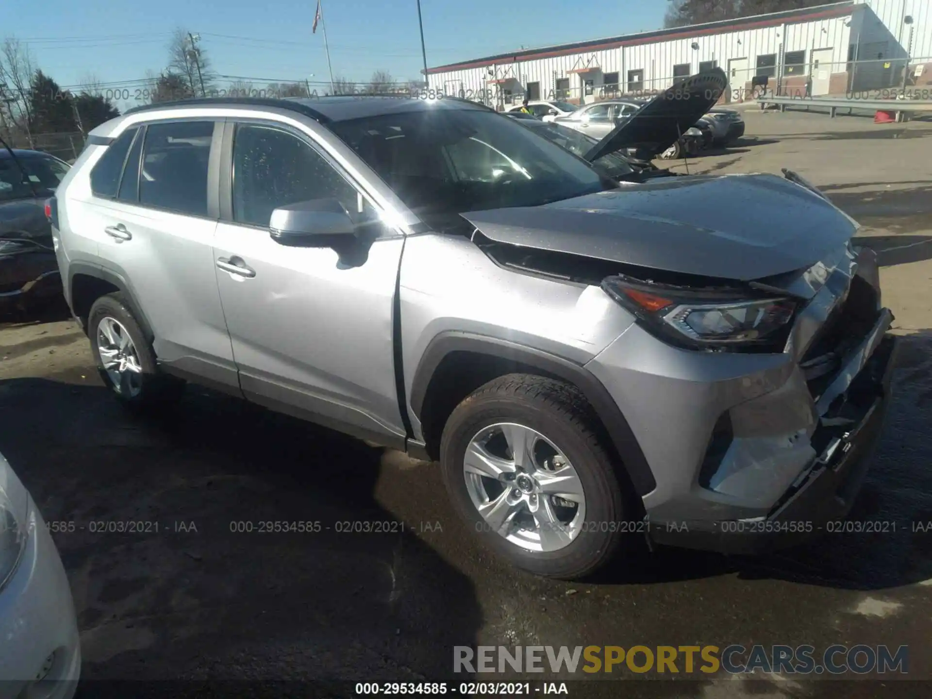 1 Photograph of a damaged car JTMW1RFV2KD016274 TOYOTA RAV4 2019