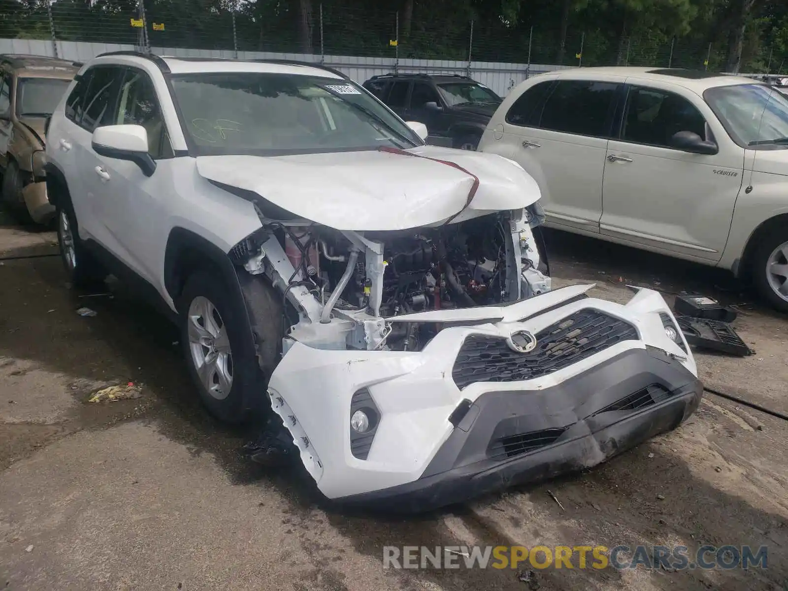 1 Photograph of a damaged car JTMW1RFV2KD016355 TOYOTA RAV4 2019