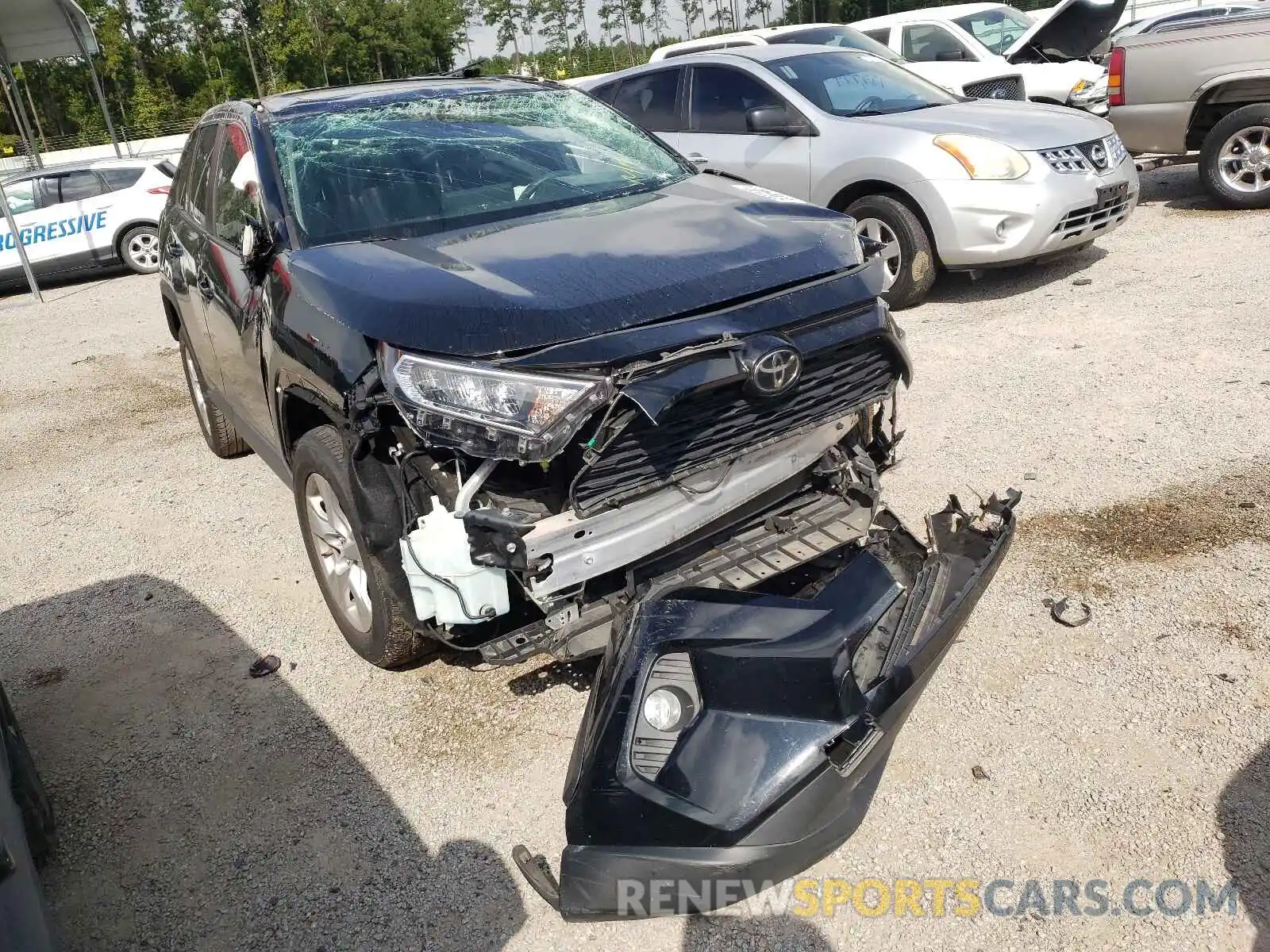 1 Photograph of a damaged car JTMW1RFV2KD021264 TOYOTA RAV4 2019