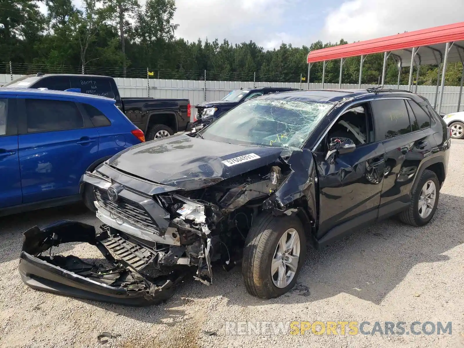 2 Photograph of a damaged car JTMW1RFV2KD021264 TOYOTA RAV4 2019