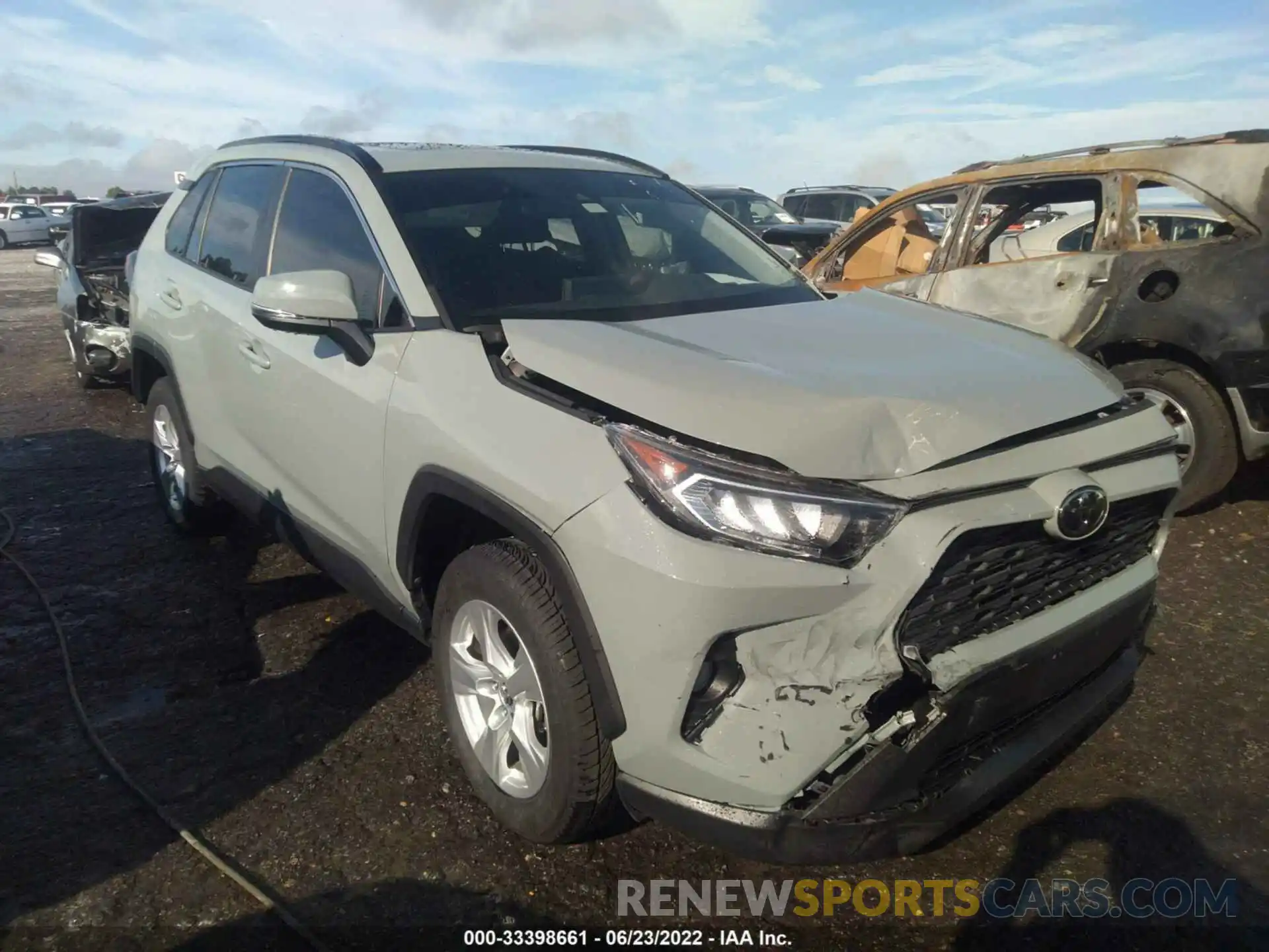 1 Photograph of a damaged car JTMW1RFV2KD022267 TOYOTA RAV4 2019