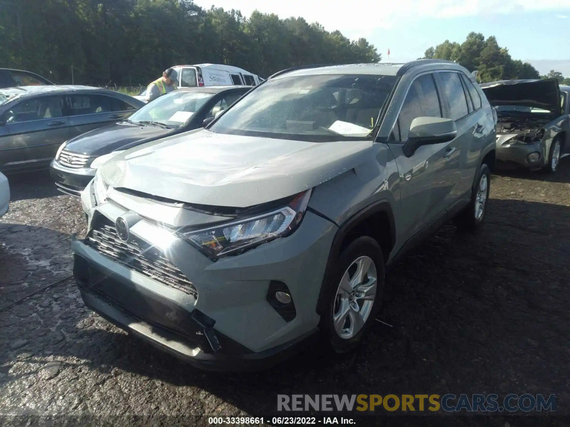 2 Photograph of a damaged car JTMW1RFV2KD022267 TOYOTA RAV4 2019