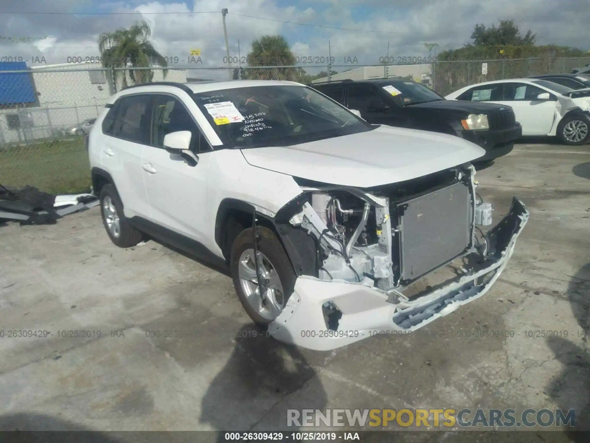 1 Photograph of a damaged car JTMW1RFV2KD022804 TOYOTA RAV4 2019