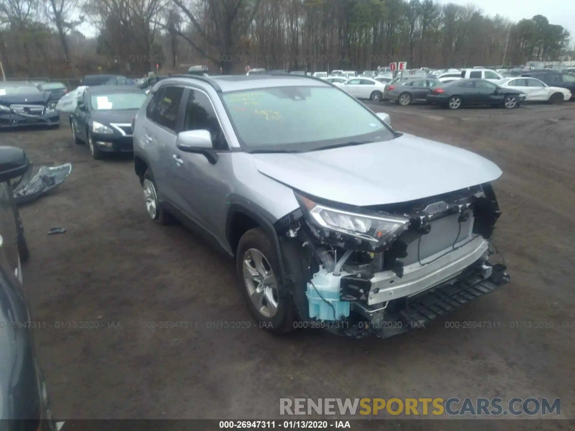 1 Photograph of a damaged car JTMW1RFV2KD035262 TOYOTA RAV4 2019