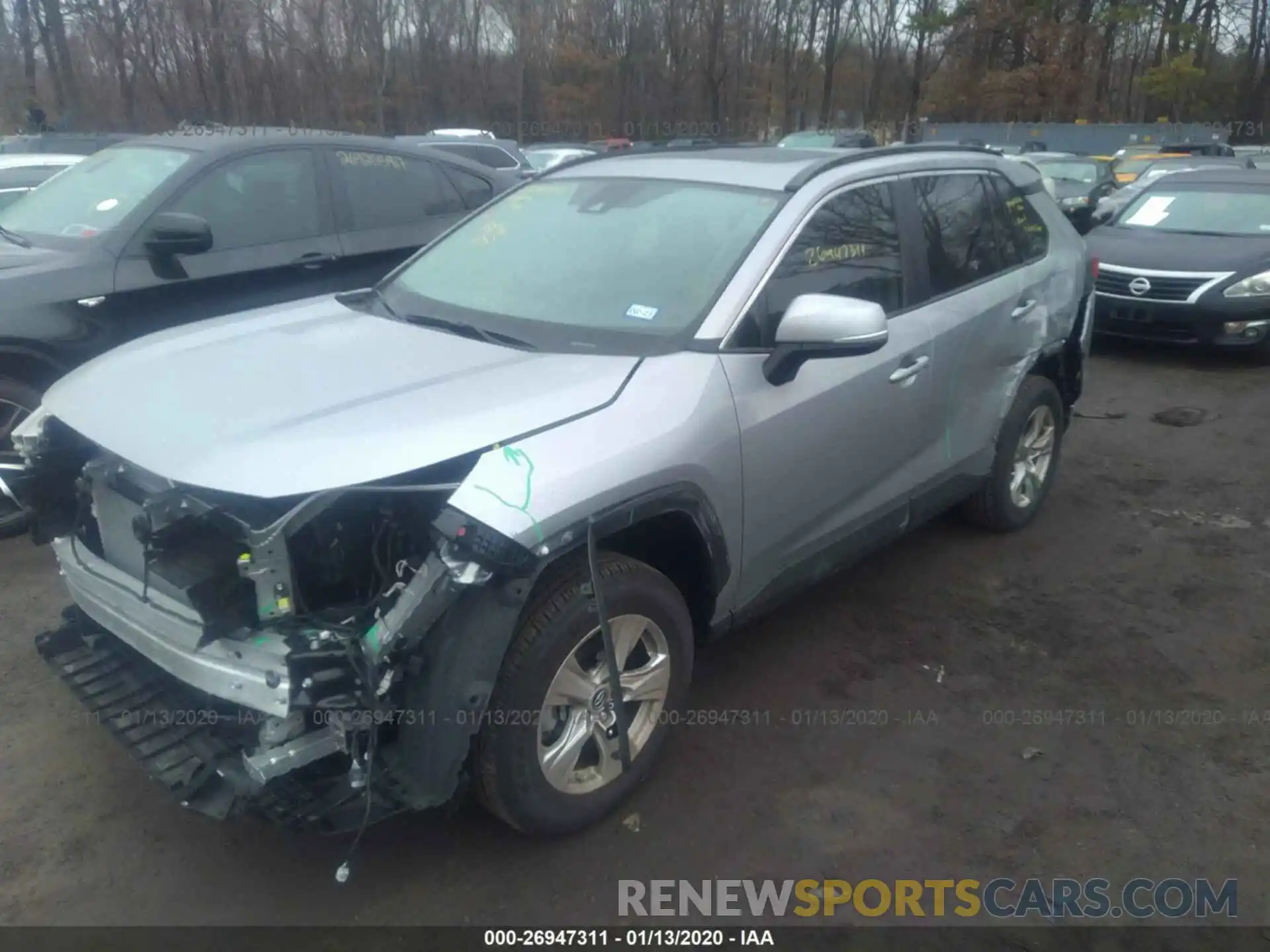 2 Фотография поврежденного автомобиля JTMW1RFV2KD035262 TOYOTA RAV4 2019