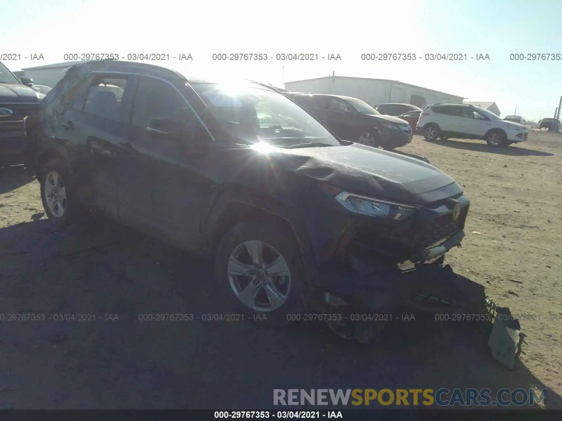 1 Photograph of a damaged car JTMW1RFV2KD035360 TOYOTA RAV4 2019