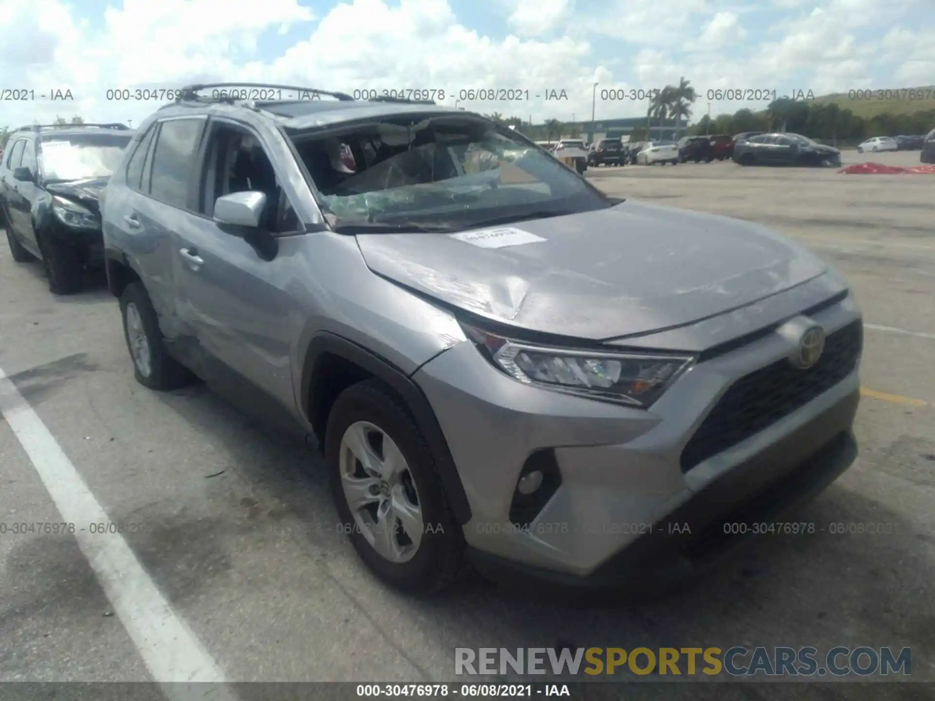 1 Photograph of a damaged car JTMW1RFV2KD036461 TOYOTA RAV4 2019