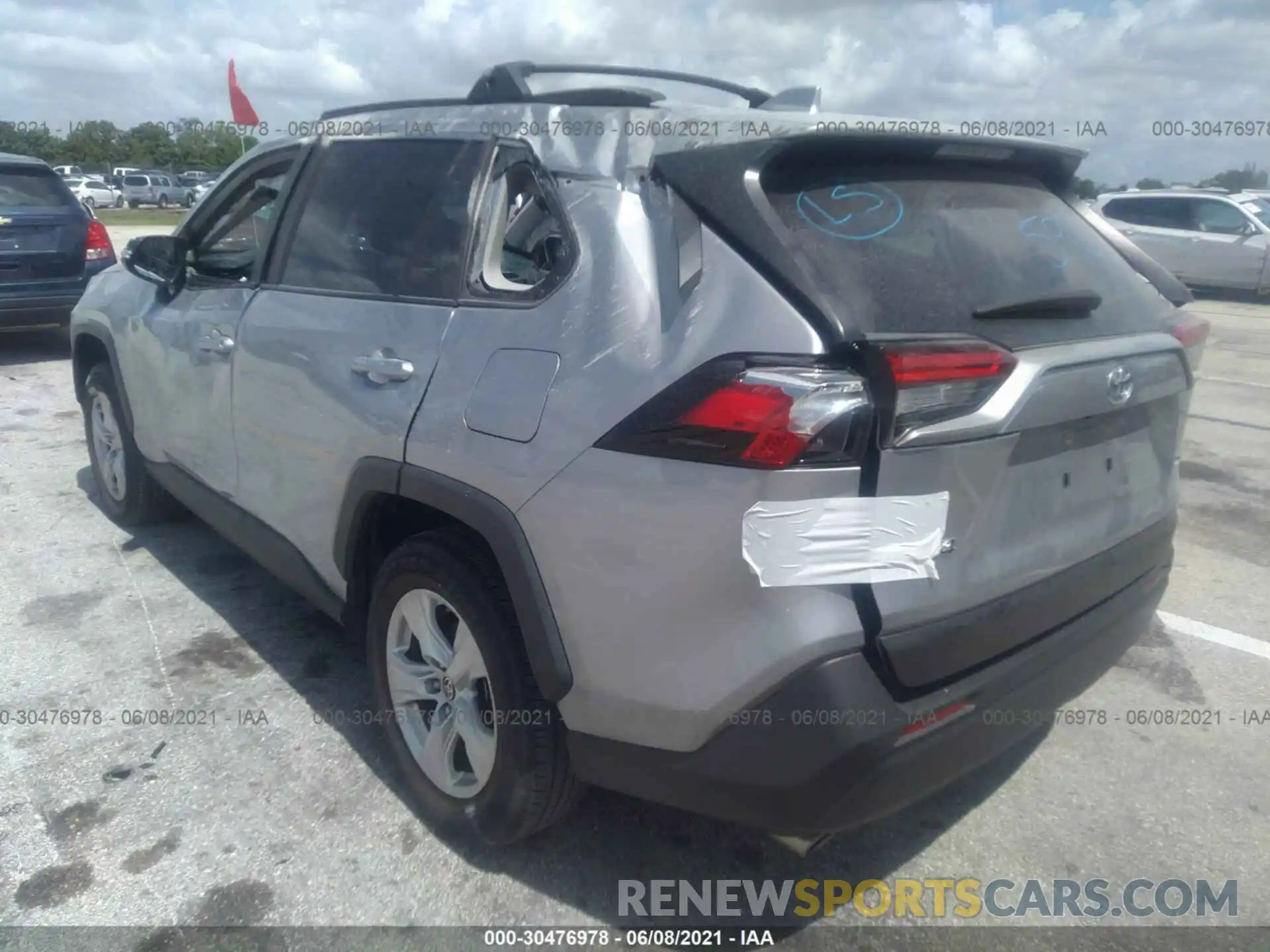 3 Photograph of a damaged car JTMW1RFV2KD036461 TOYOTA RAV4 2019