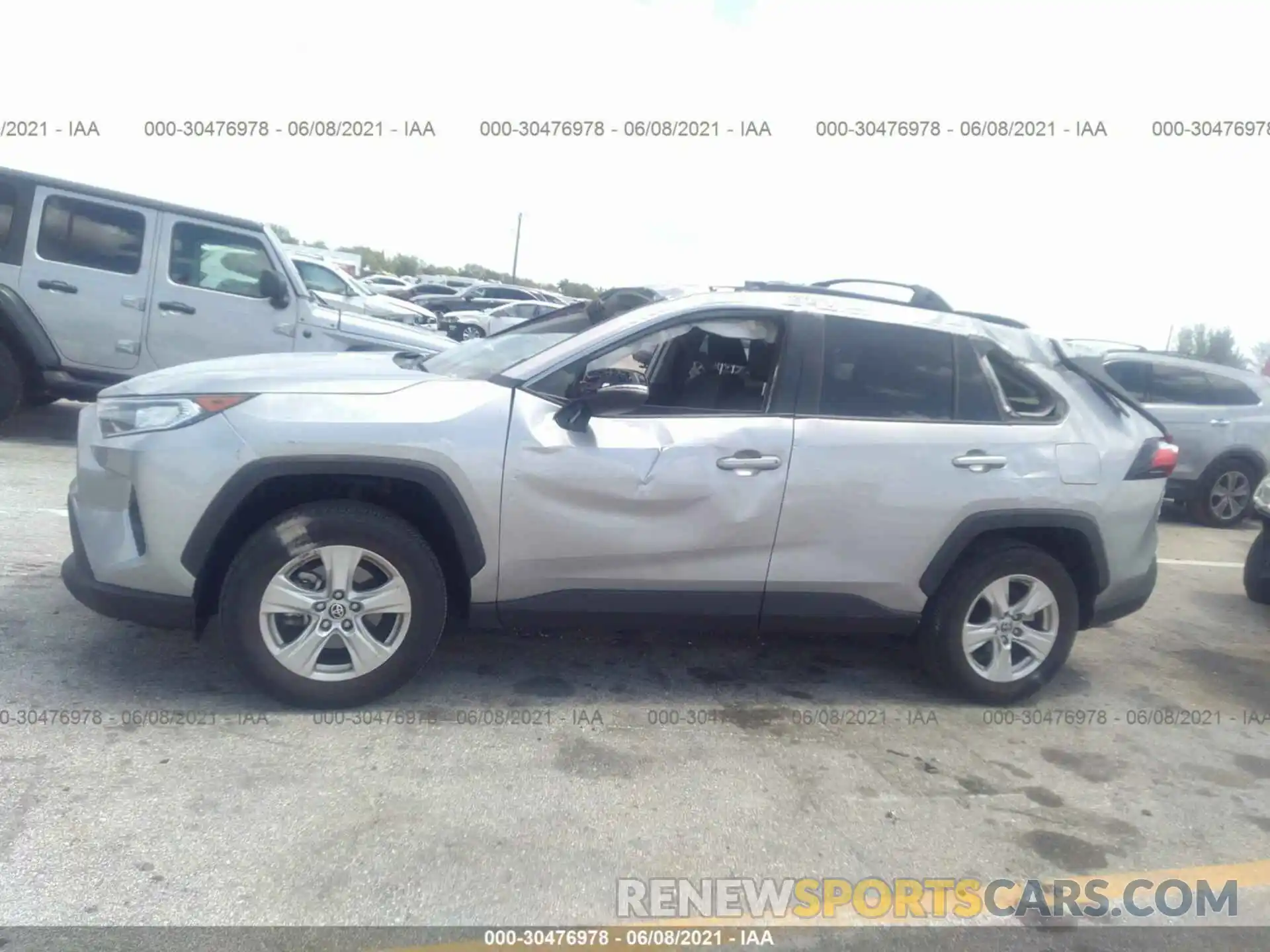 6 Photograph of a damaged car JTMW1RFV2KD036461 TOYOTA RAV4 2019