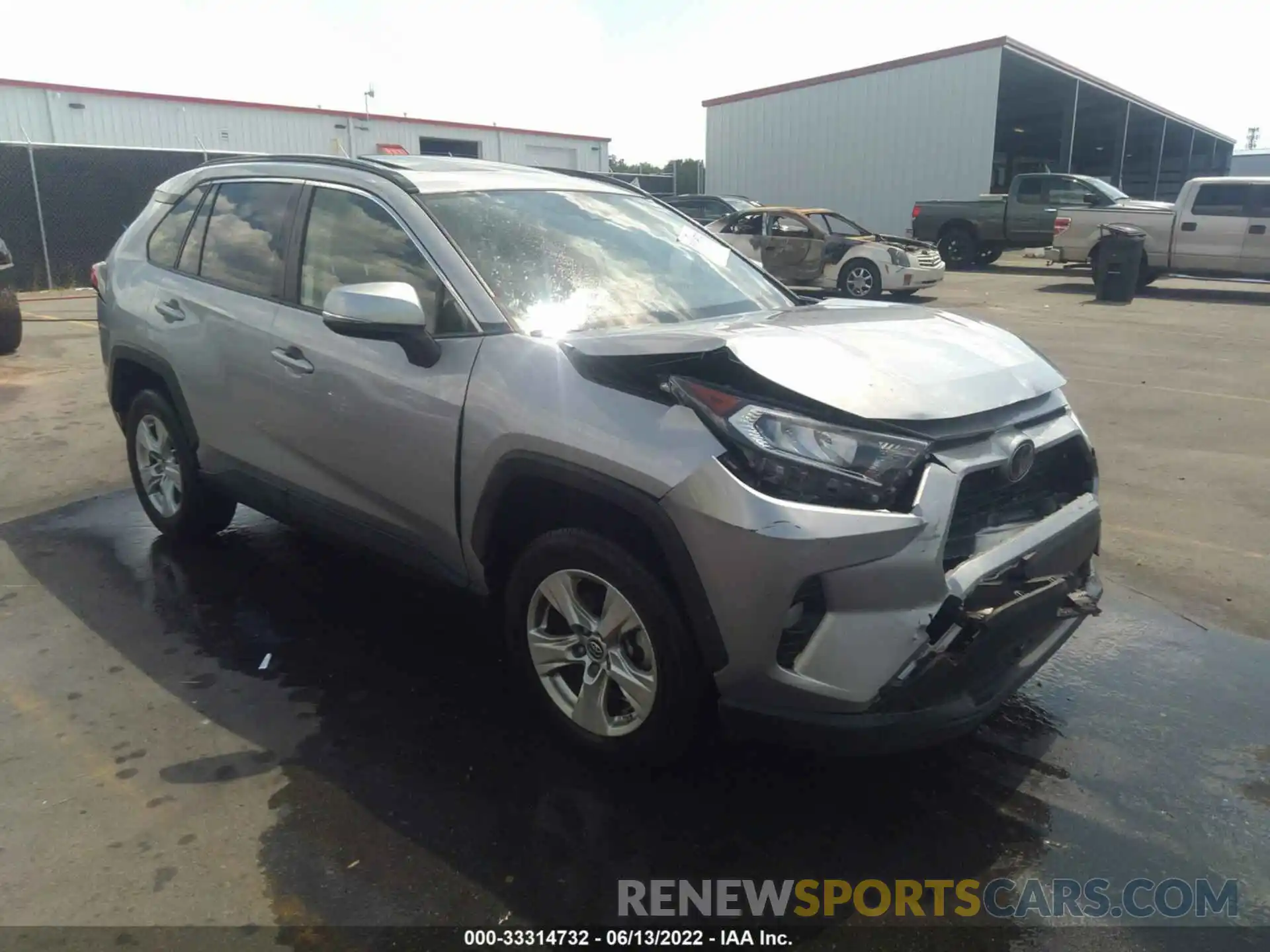 1 Photograph of a damaged car JTMW1RFV2KD501949 TOYOTA RAV4 2019