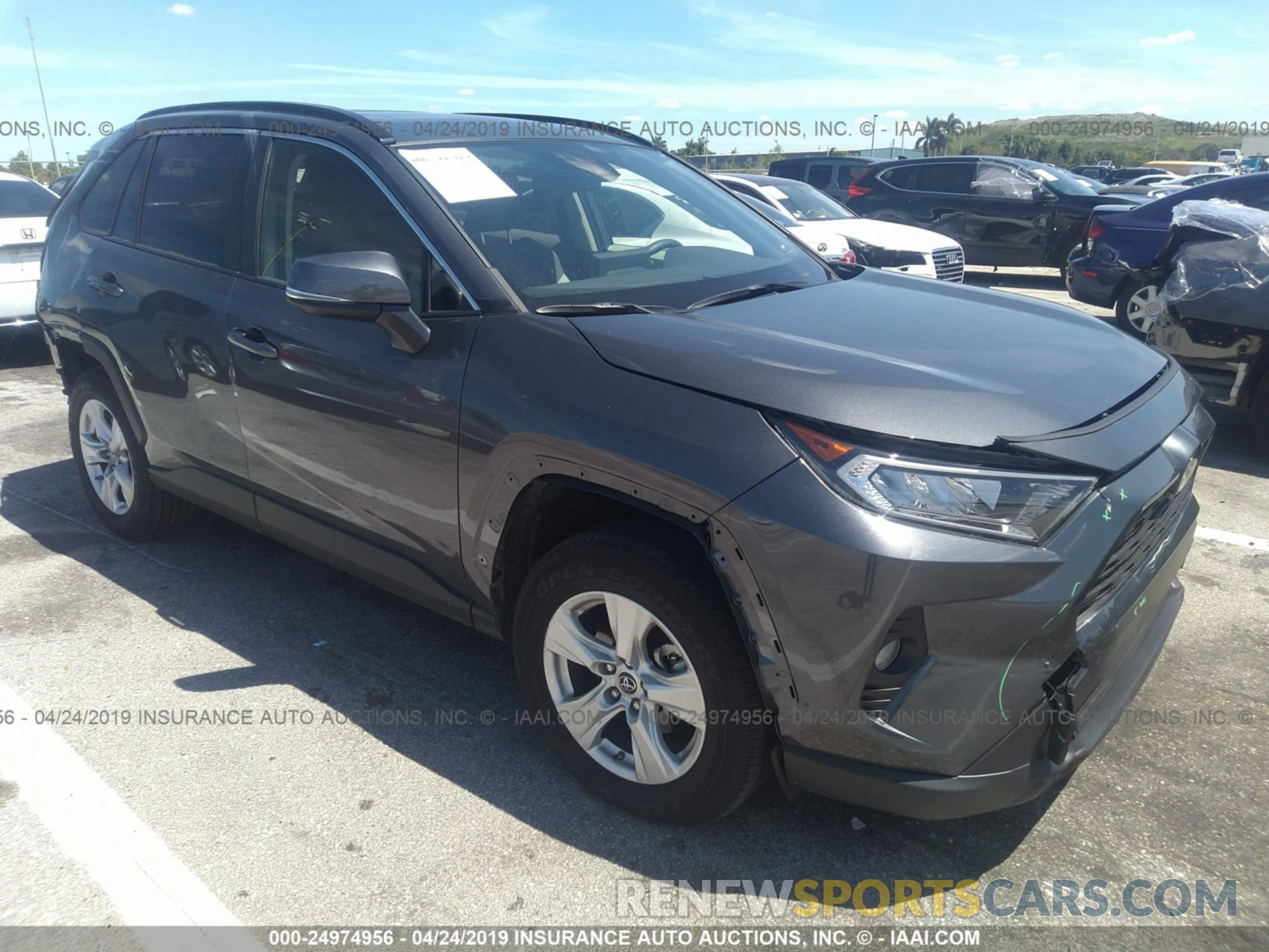 1 Photograph of a damaged car JTMW1RFV2KD502907 TOYOTA RAV4 2019