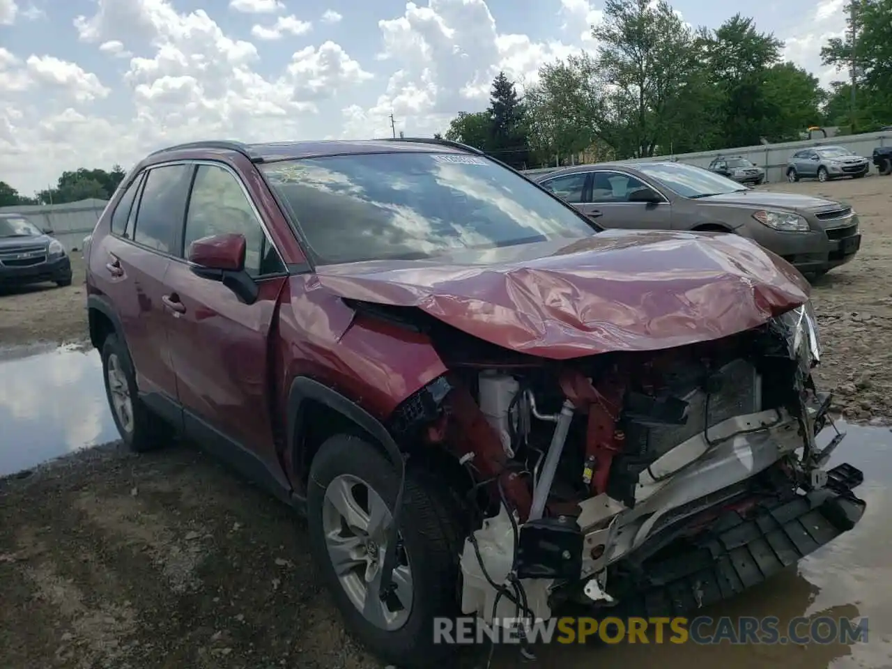 1 Photograph of a damaged car JTMW1RFV2KD503054 TOYOTA RAV4 2019