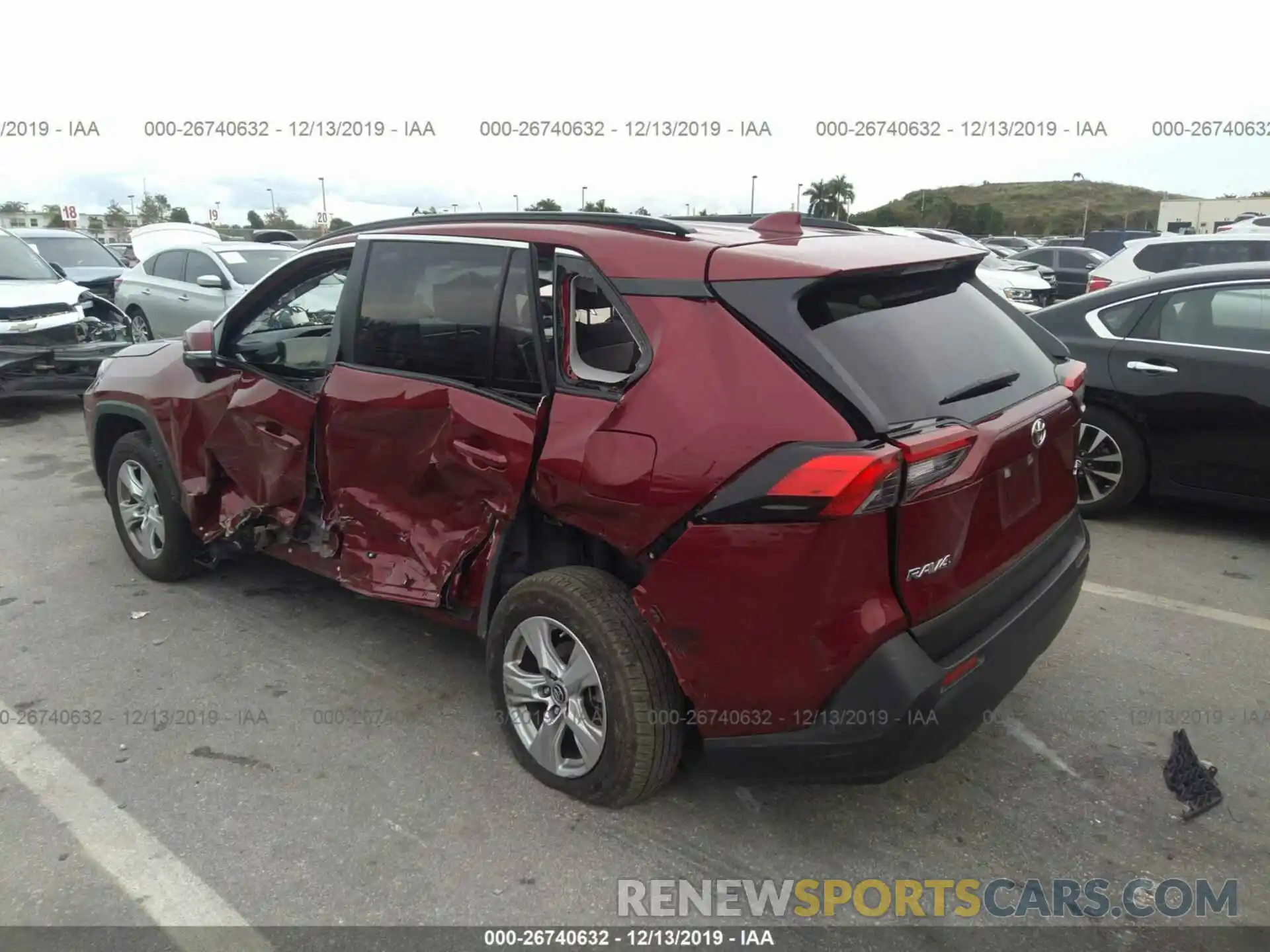 3 Photograph of a damaged car JTMW1RFV2KD503734 TOYOTA RAV4 2019