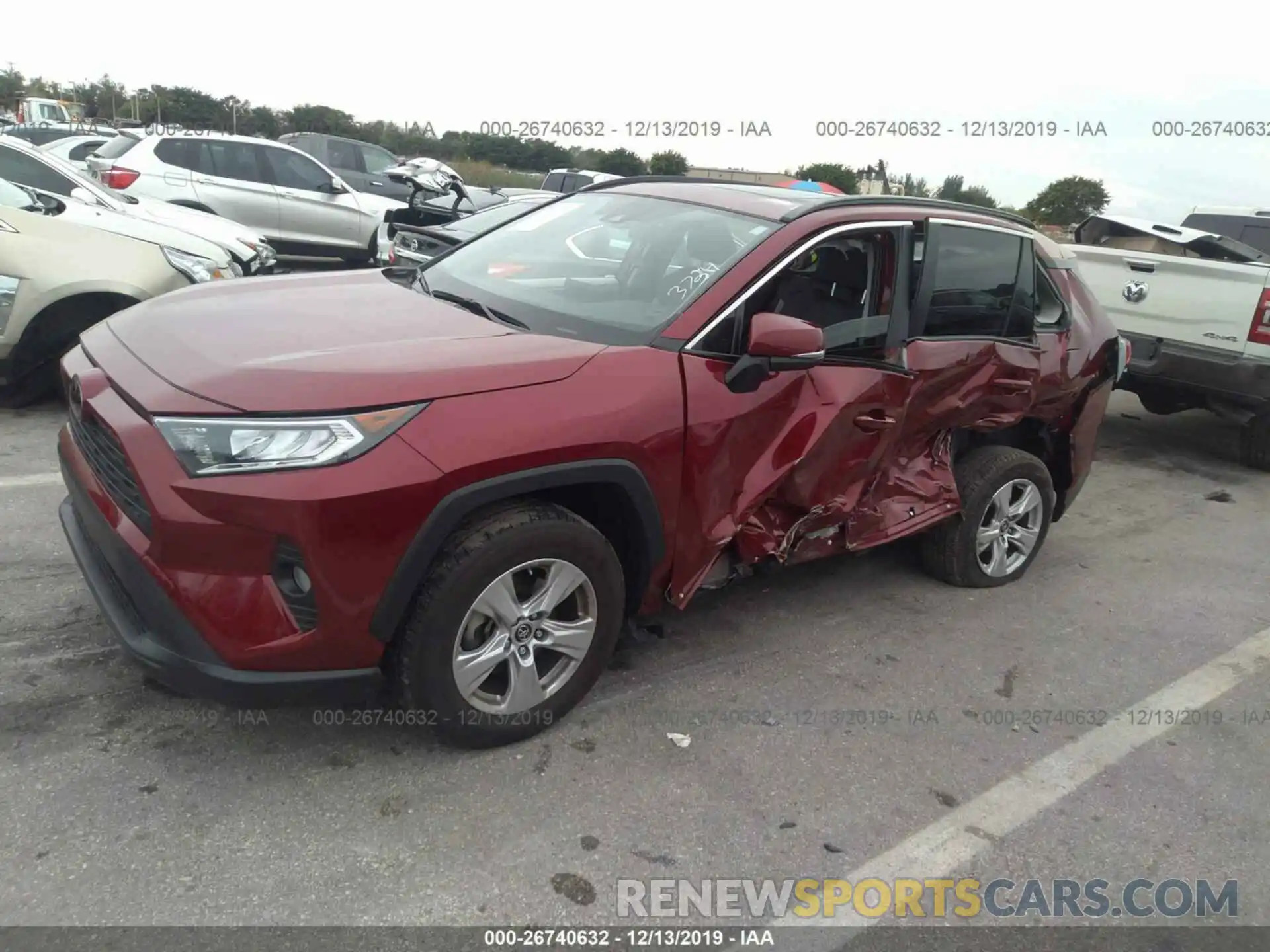 6 Фотография поврежденного автомобиля JTMW1RFV2KD503734 TOYOTA RAV4 2019