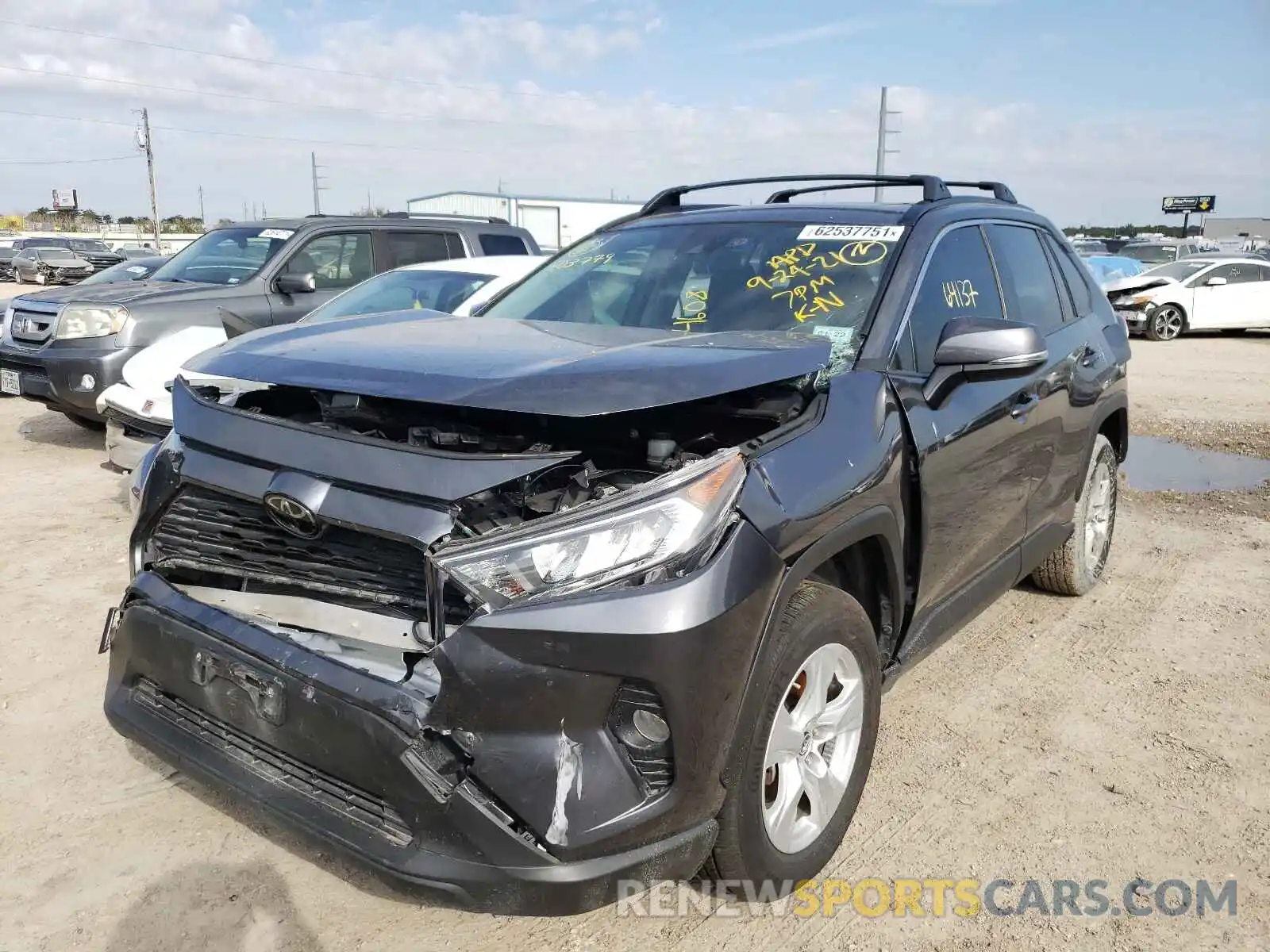 2 Photograph of a damaged car JTMW1RFV2KD503779 TOYOTA RAV4 2019