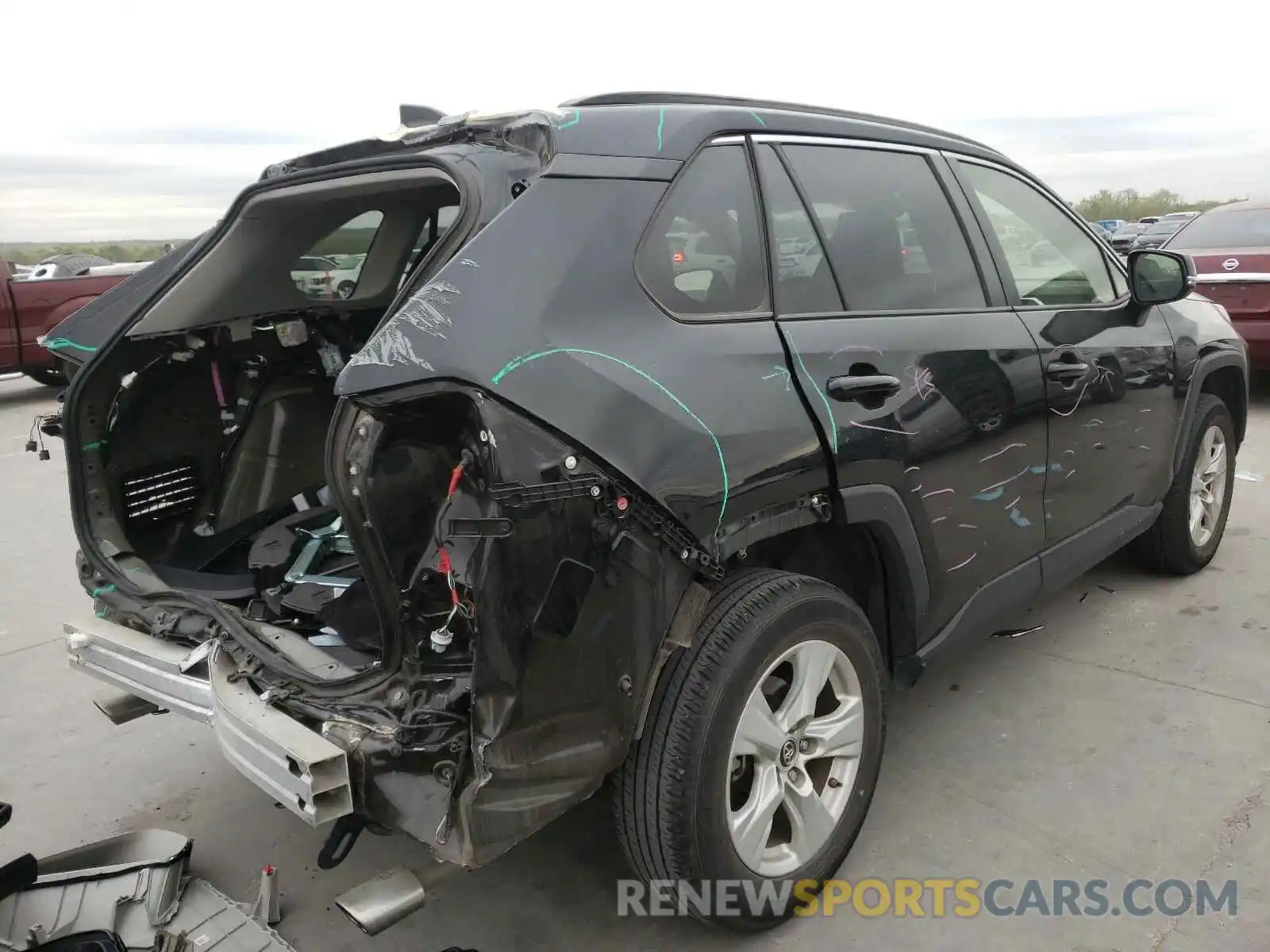 4 Photograph of a damaged car JTMW1RFV2KD505029 TOYOTA RAV4 2019