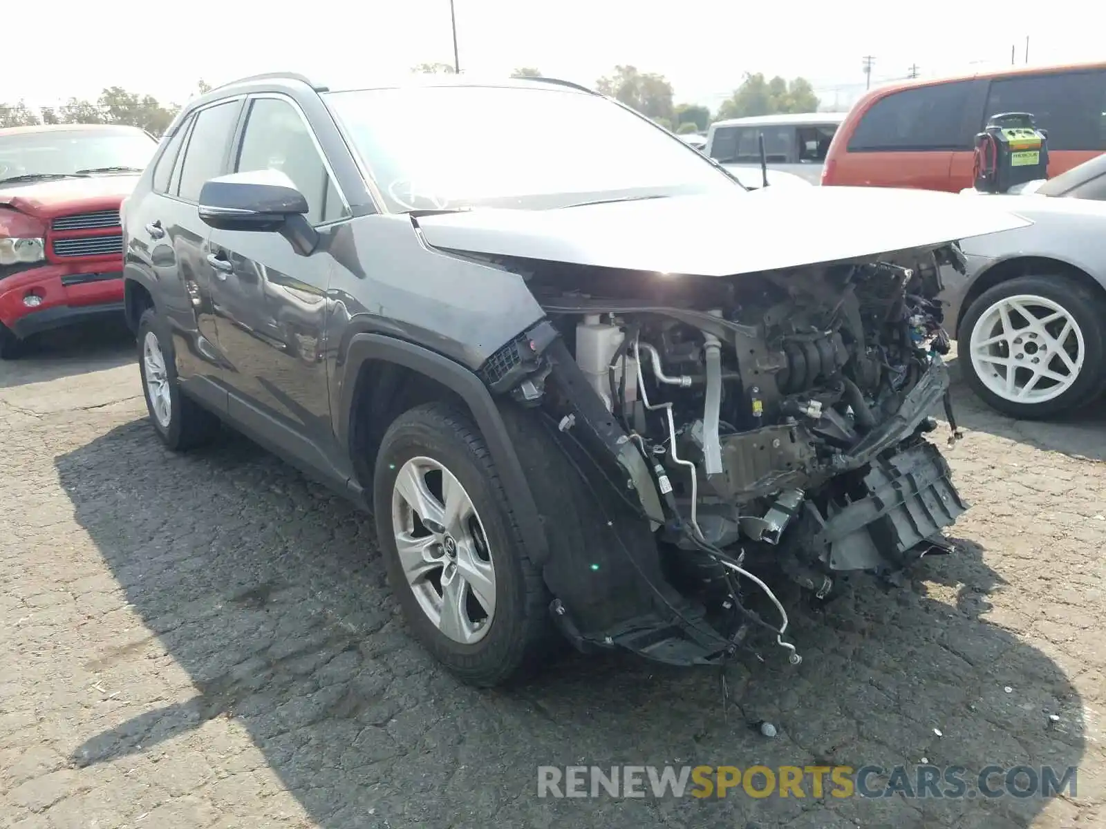 1 Photograph of a damaged car JTMW1RFV2KD508013 TOYOTA RAV4 2019