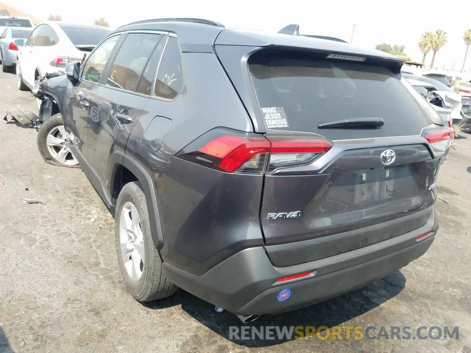 3 Photograph of a damaged car JTMW1RFV2KD508013 TOYOTA RAV4 2019