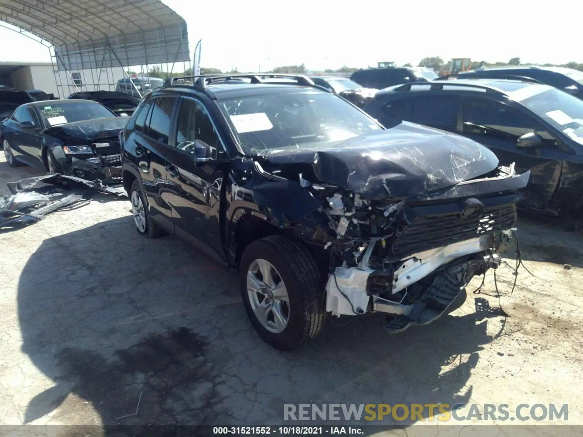 1 Photograph of a damaged car JTMW1RFV2KD509954 TOYOTA RAV4 2019