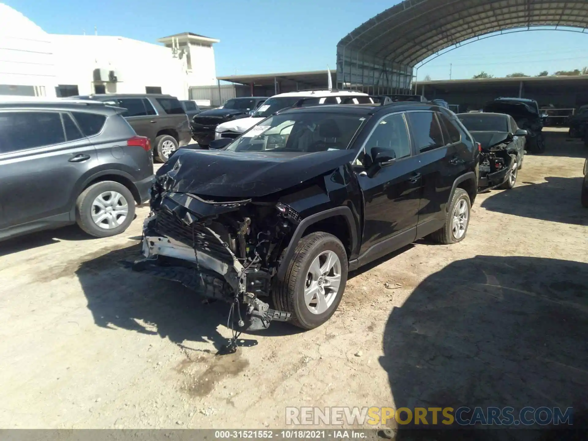 2 Photograph of a damaged car JTMW1RFV2KD509954 TOYOTA RAV4 2019