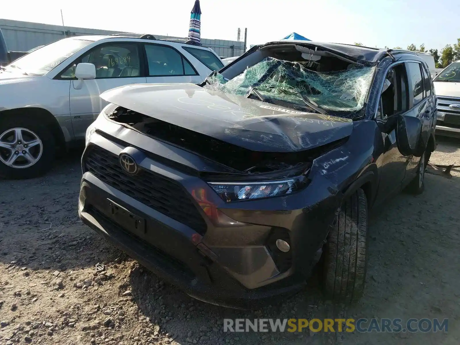 2 Photograph of a damaged car JTMW1RFV2KD511090 TOYOTA RAV4 2019