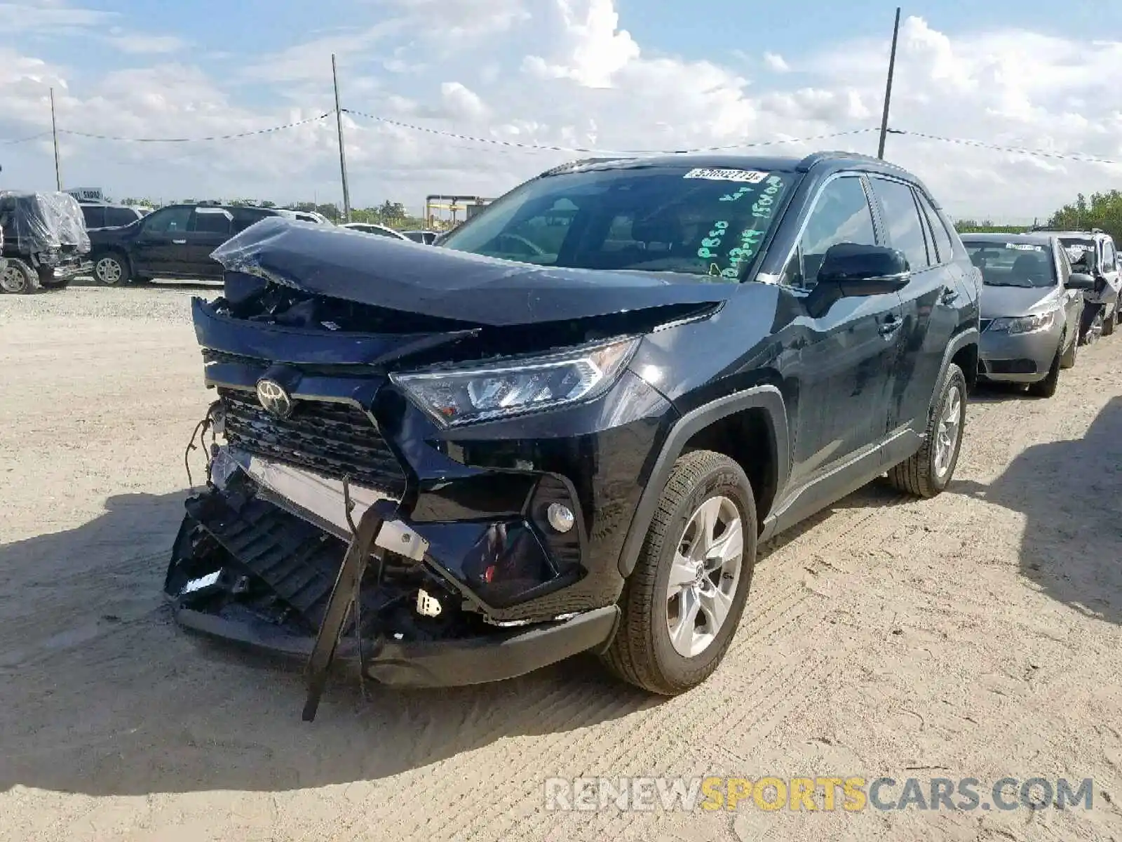 2 Photograph of a damaged car JTMW1RFV2KD513356 TOYOTA RAV4 2019