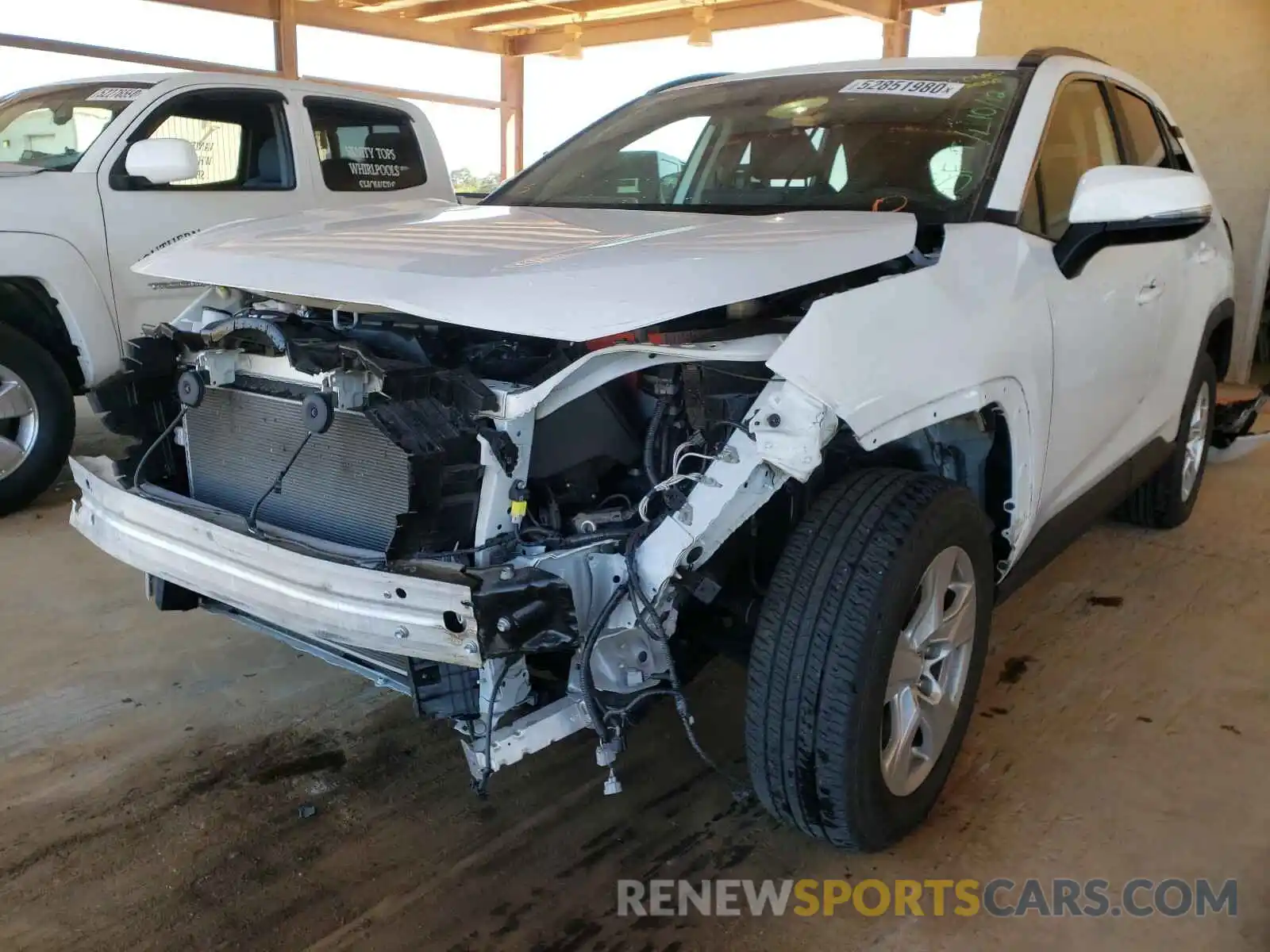 2 Photograph of a damaged car JTMW1RFV3KD002612 TOYOTA RAV4 2019