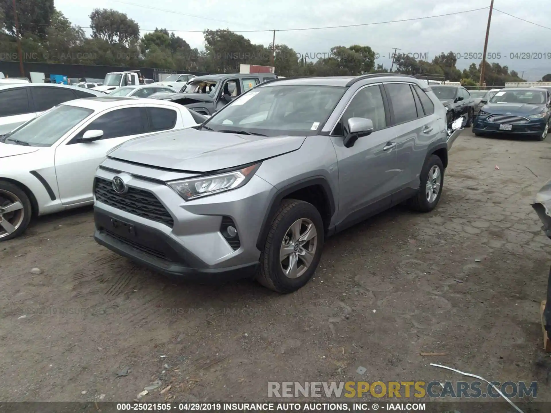 2 Photograph of a damaged car JTMW1RFV3KD004876 TOYOTA RAV4 2019