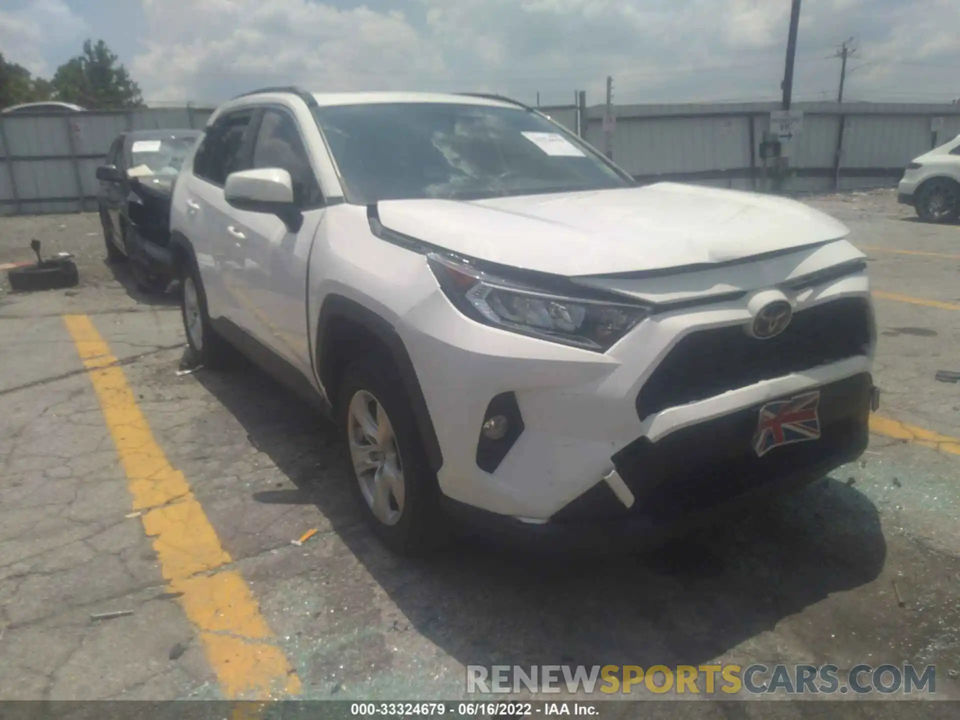 1 Photograph of a damaged car JTMW1RFV3KD010371 TOYOTA RAV4 2019