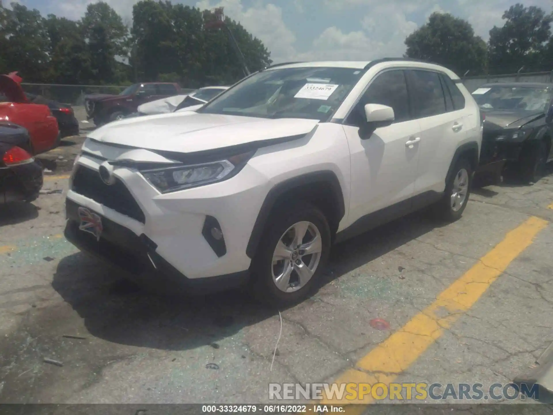 2 Photograph of a damaged car JTMW1RFV3KD010371 TOYOTA RAV4 2019