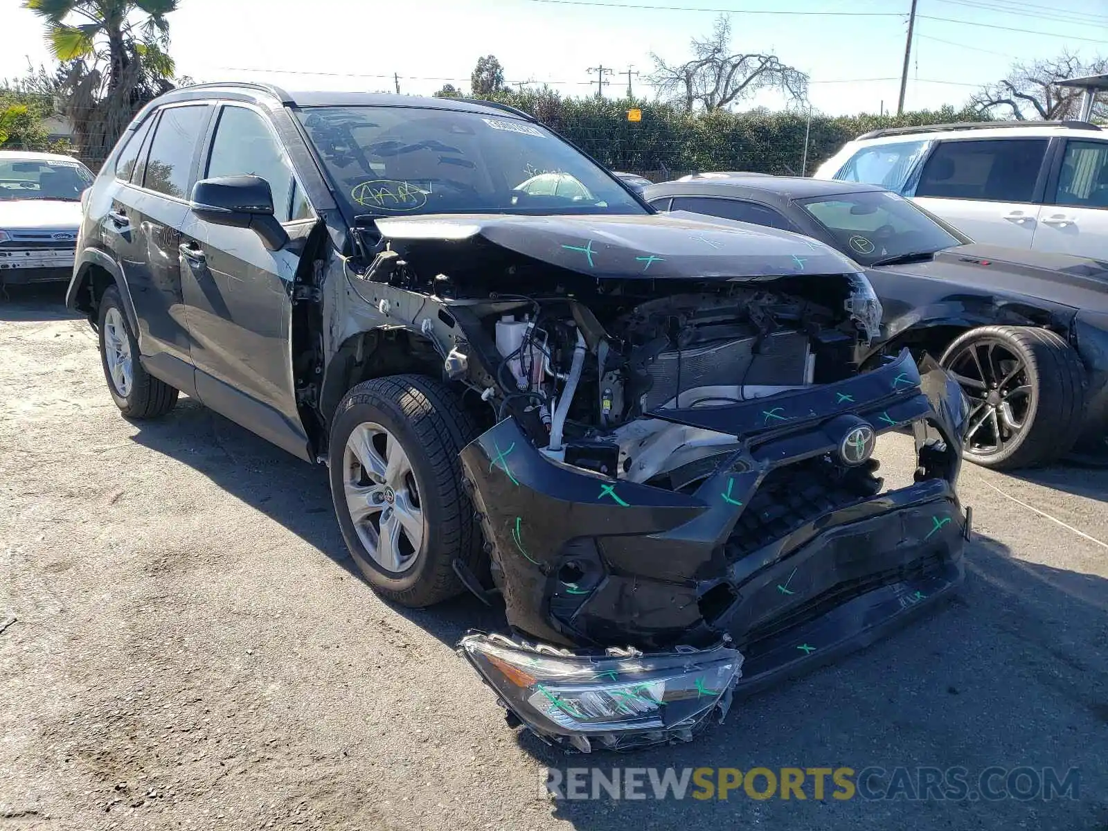 1 Photograph of a damaged car JTMW1RFV3KD011150 TOYOTA RAV4 2019