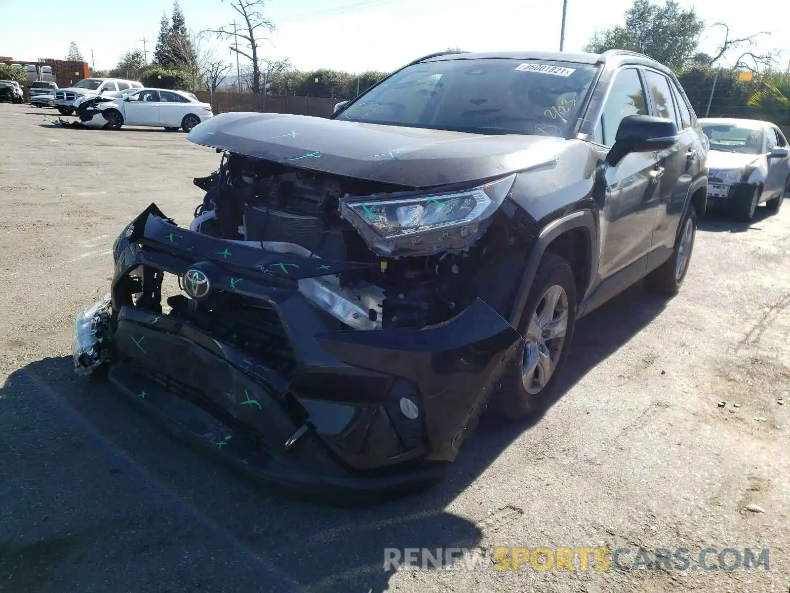 2 Photograph of a damaged car JTMW1RFV3KD011150 TOYOTA RAV4 2019