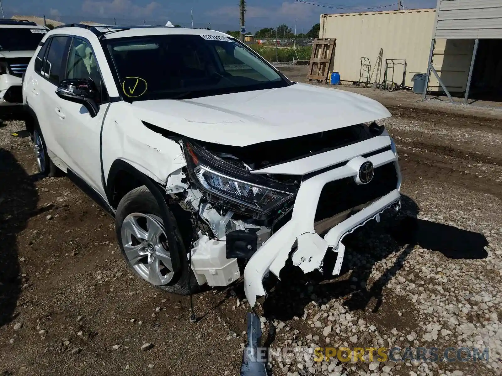 1 Photograph of a damaged car JTMW1RFV3KD011908 TOYOTA RAV4 2019