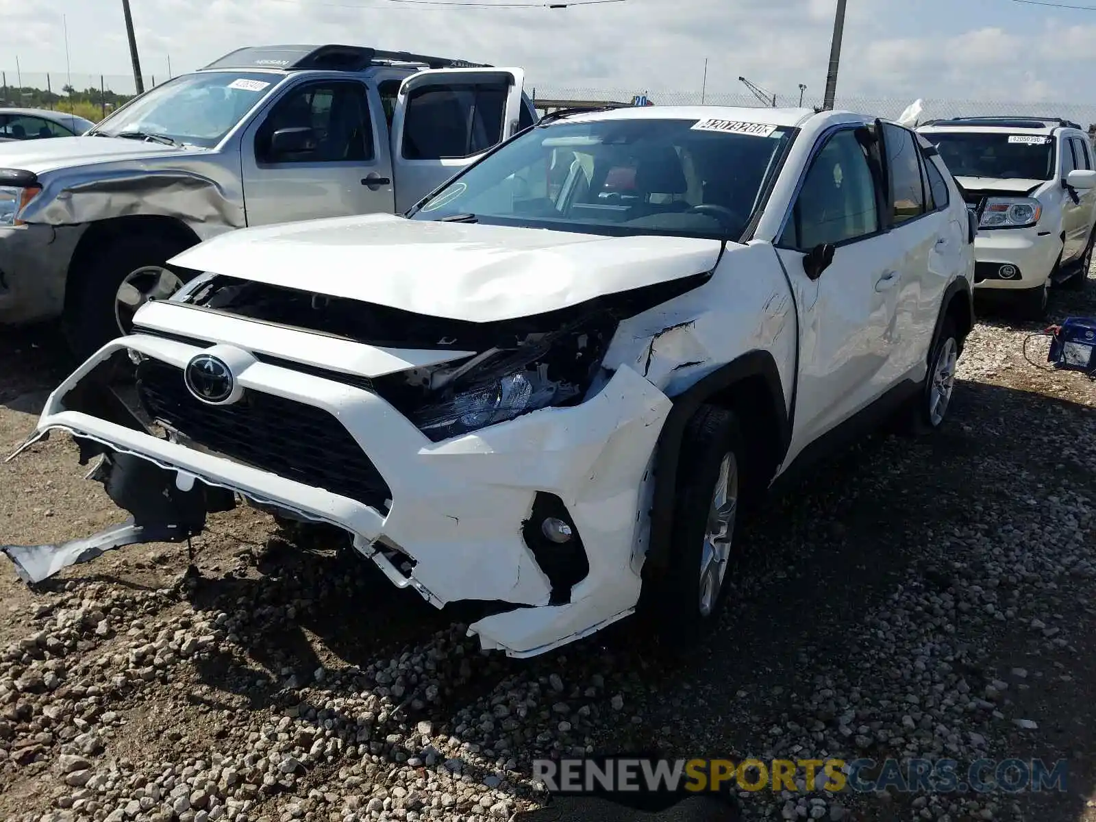 2 Photograph of a damaged car JTMW1RFV3KD011908 TOYOTA RAV4 2019